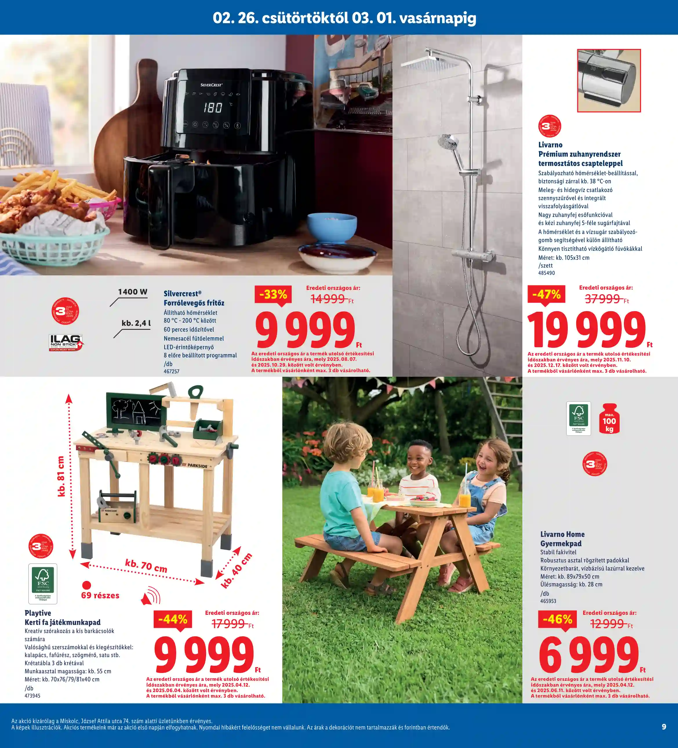 Lidl akciós újság 9. hét (Nyitási akciók – Miskolc) (11 oldal)