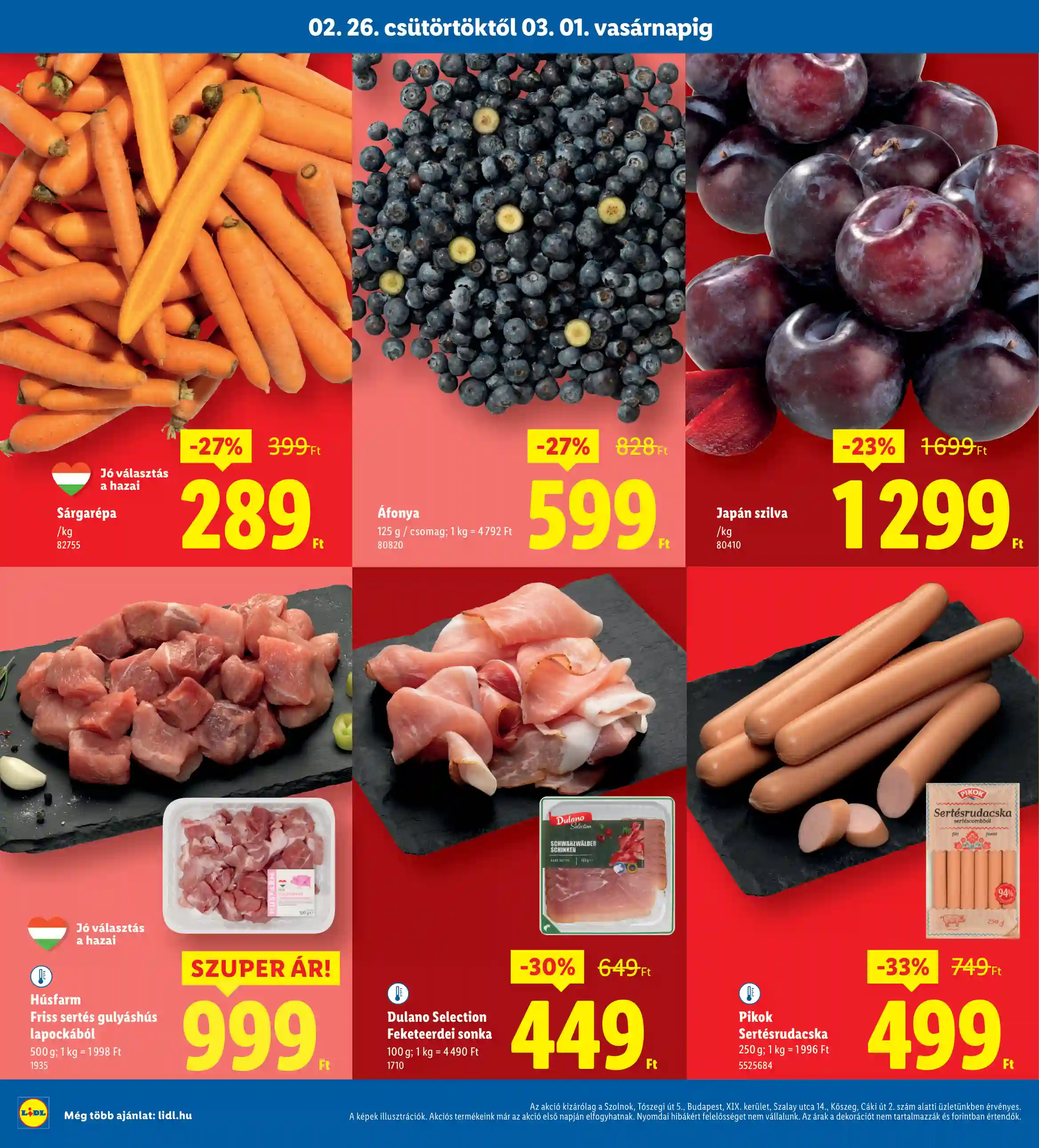 Lidl akciós újság 9. hét (Regionális akciók) (2 oldal)