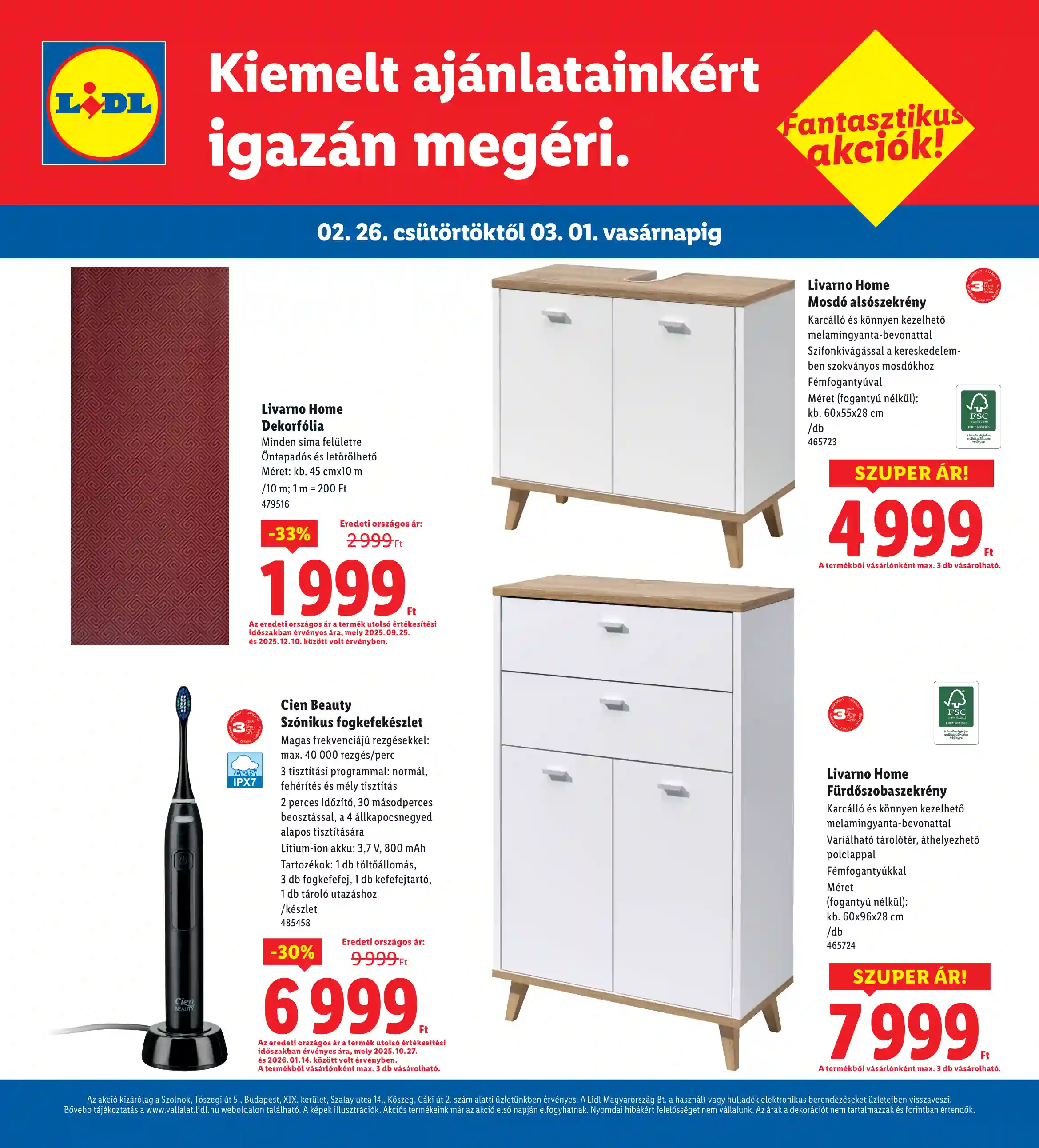 Lidl akciós újság 9. hét (Regionális akciók) (4 oldal)
