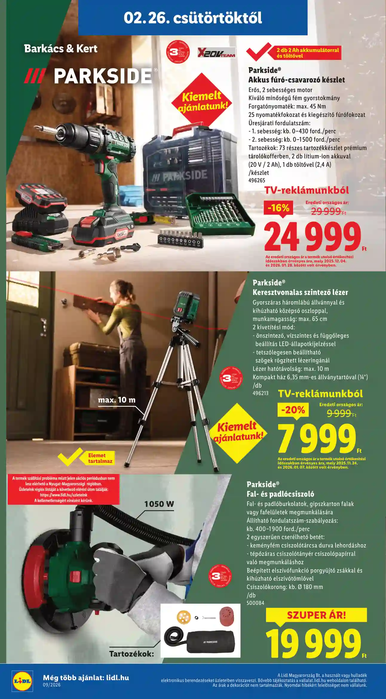 Lidl akciós újság 9. hét (Érvényes 02.26-tól) (2 oldal)