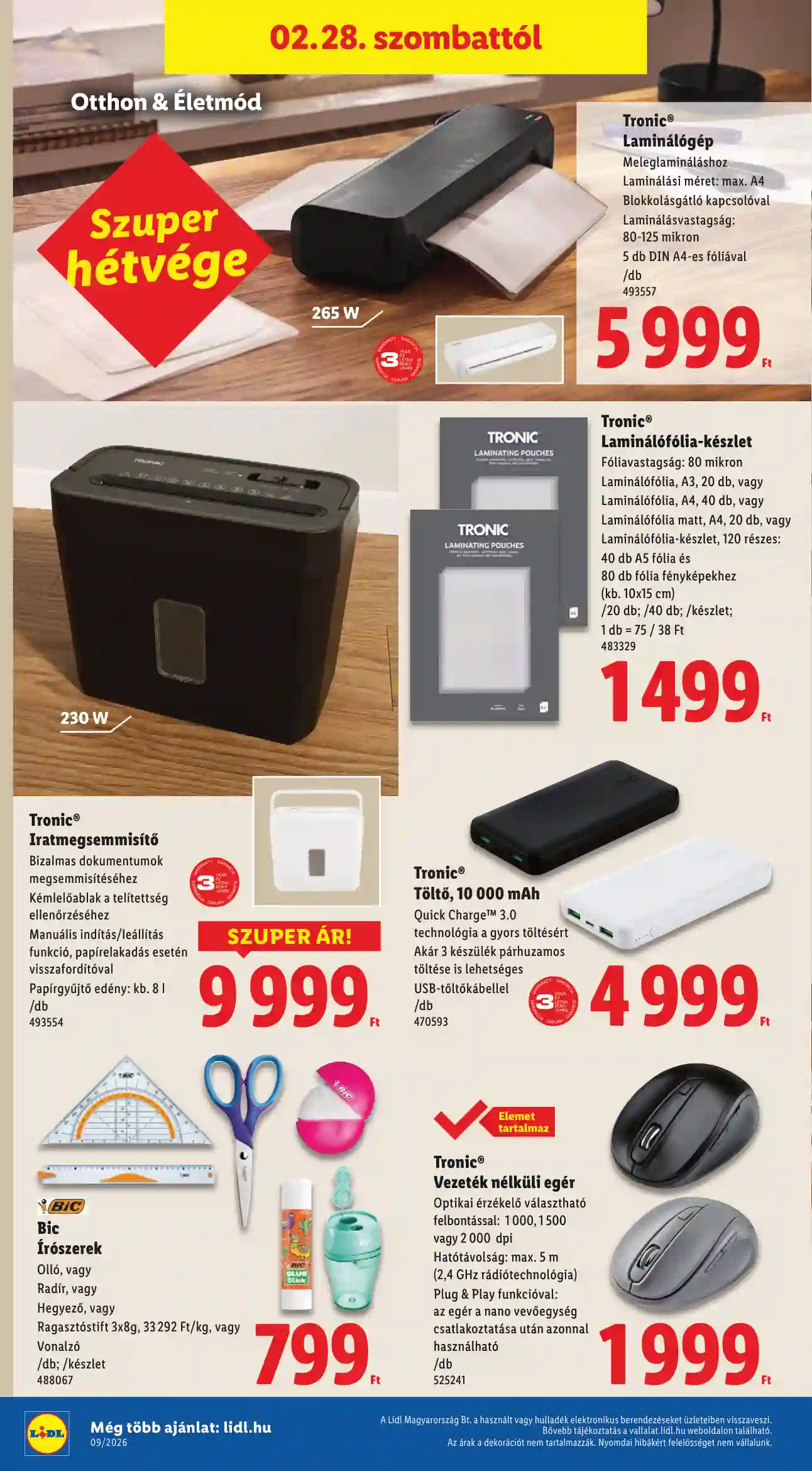 Lidl akciós újság 9. hét (Érvényes 02.26-tól) (4 oldal)