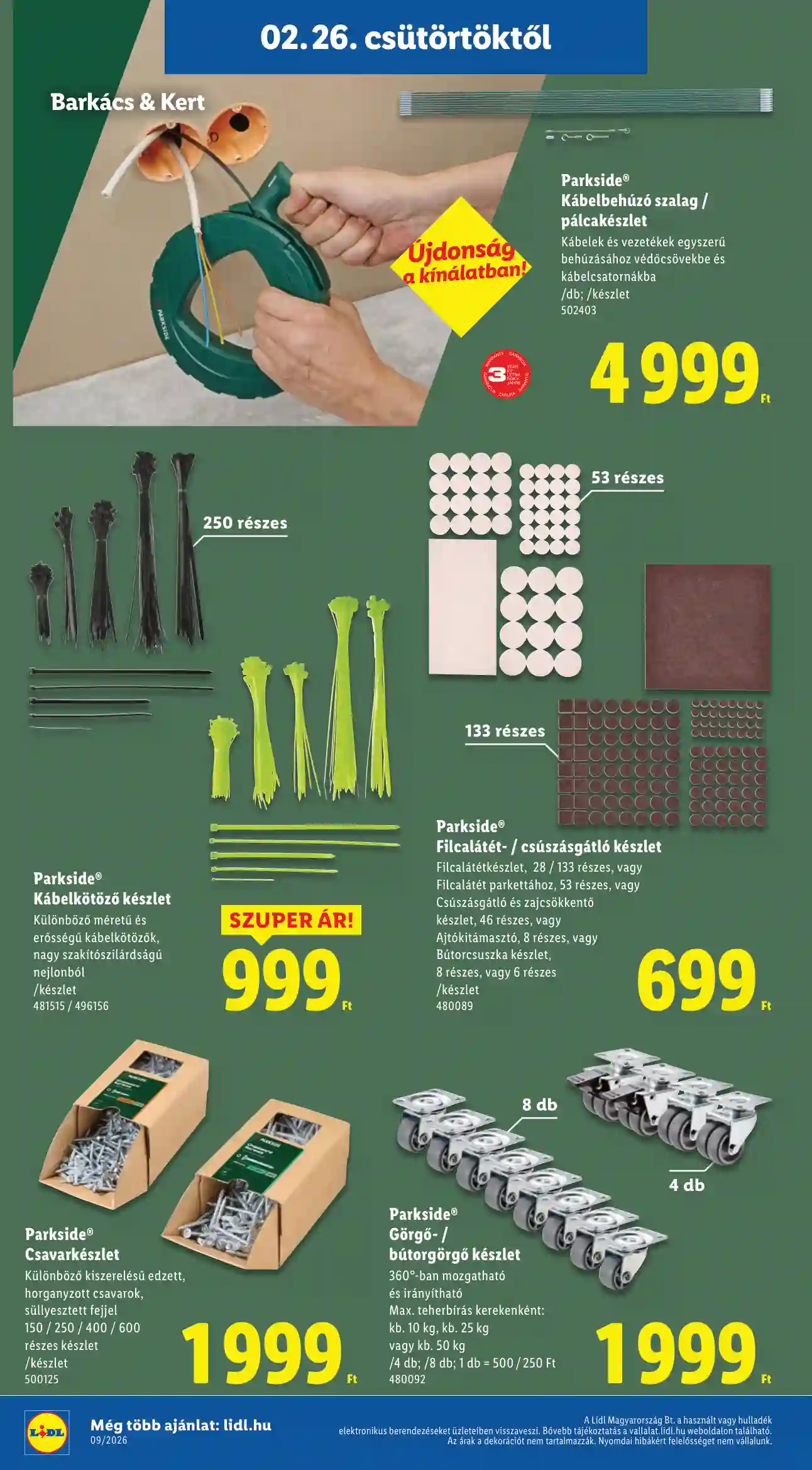 Lidl akciós újság 9. hét (Érvényes 02.26-tól) (20 oldal)