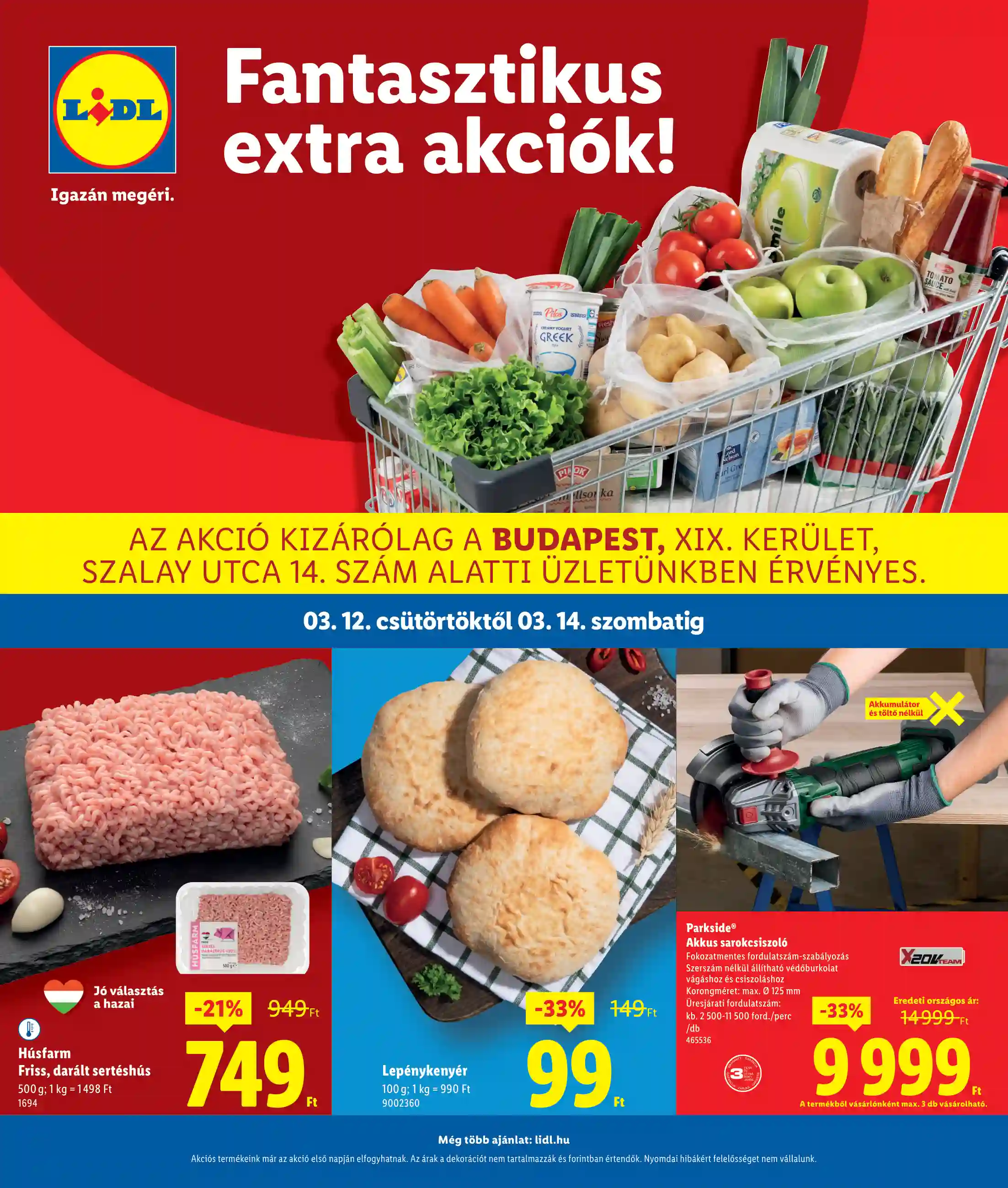 LIDL Regionális akciók – Budapest 11.hét