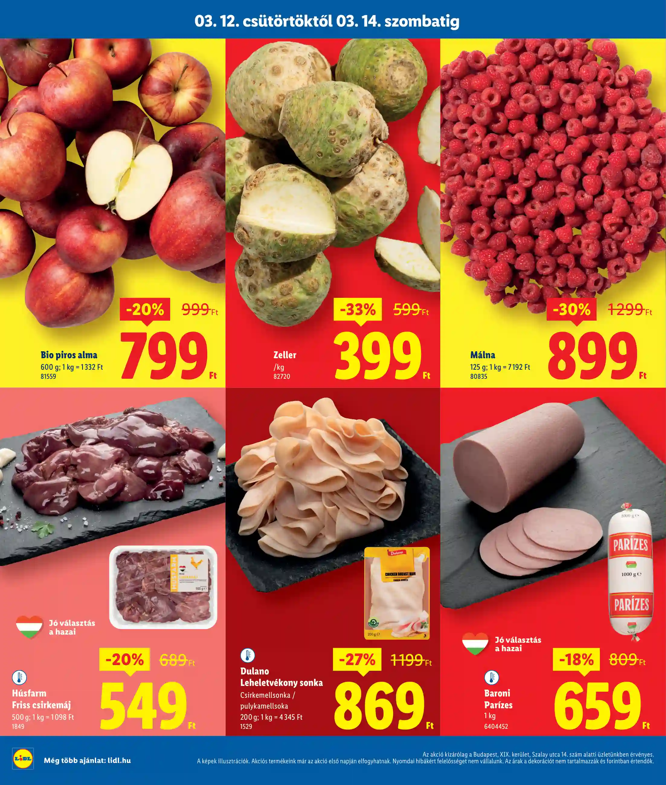 Lidl akciós újság 11. hét (Regionális akciók – Budapest) (2 oldal)