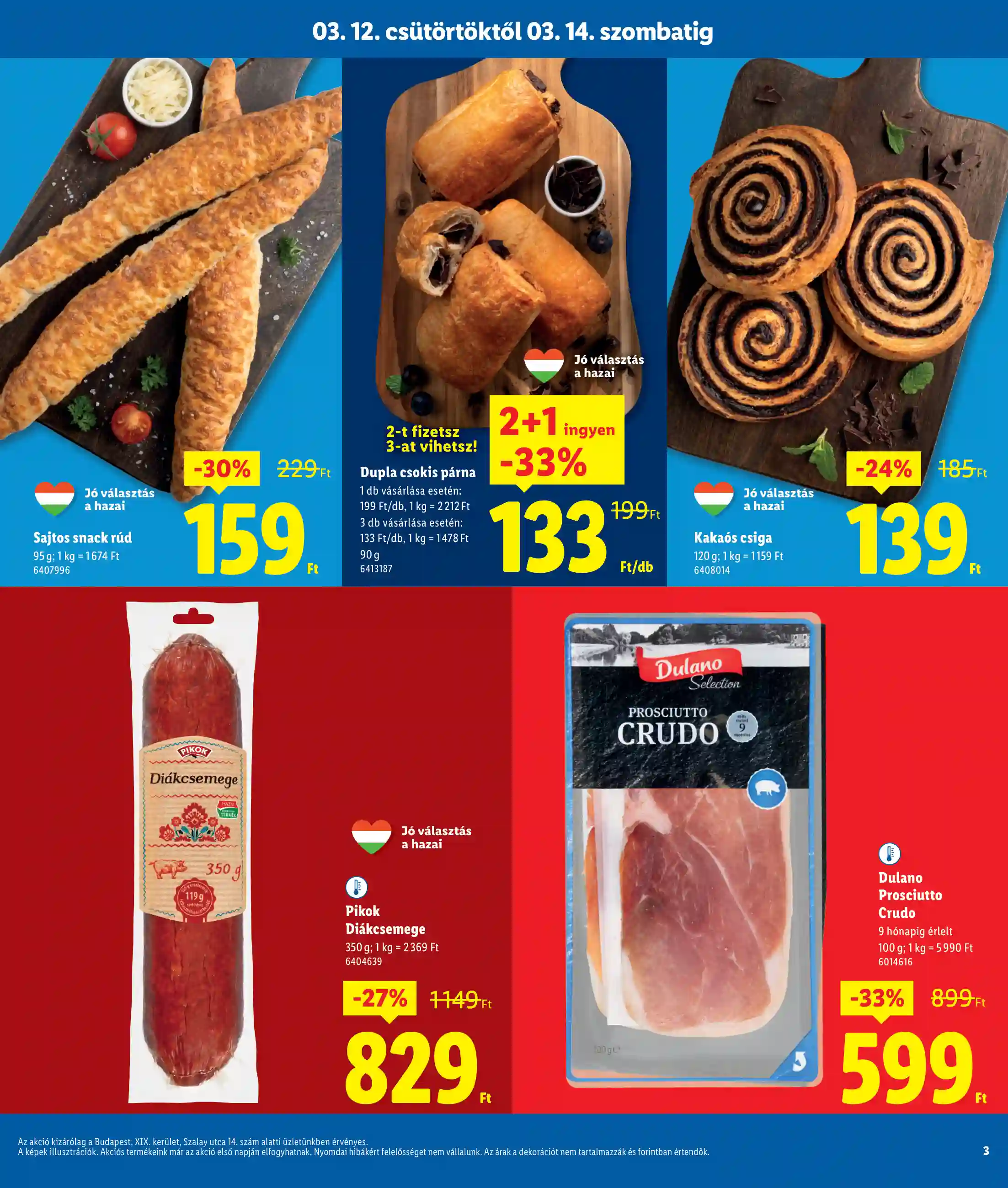 Lidl akciós újság 11. hét (Regionális akciók – Budapest) (3 oldal)