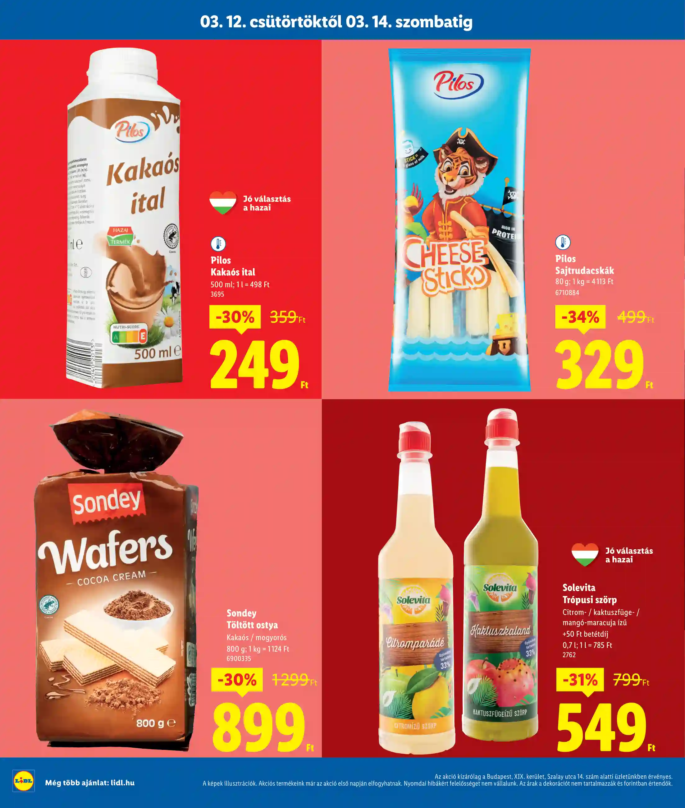 Lidl akciós újság 11. hét (Regionális akciók – Budapest) (4 oldal)