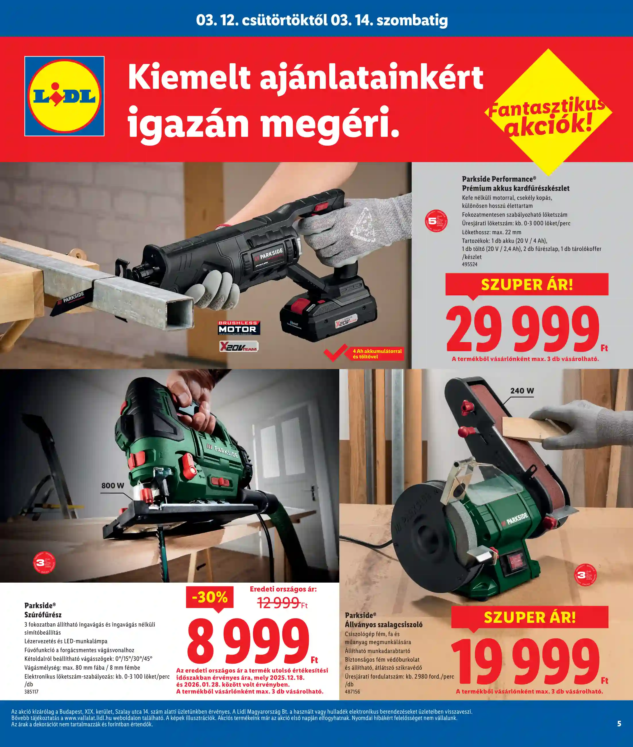 Lidl akciós újság 11. hét (Regionális akciók – Budapest) (5 oldal)
