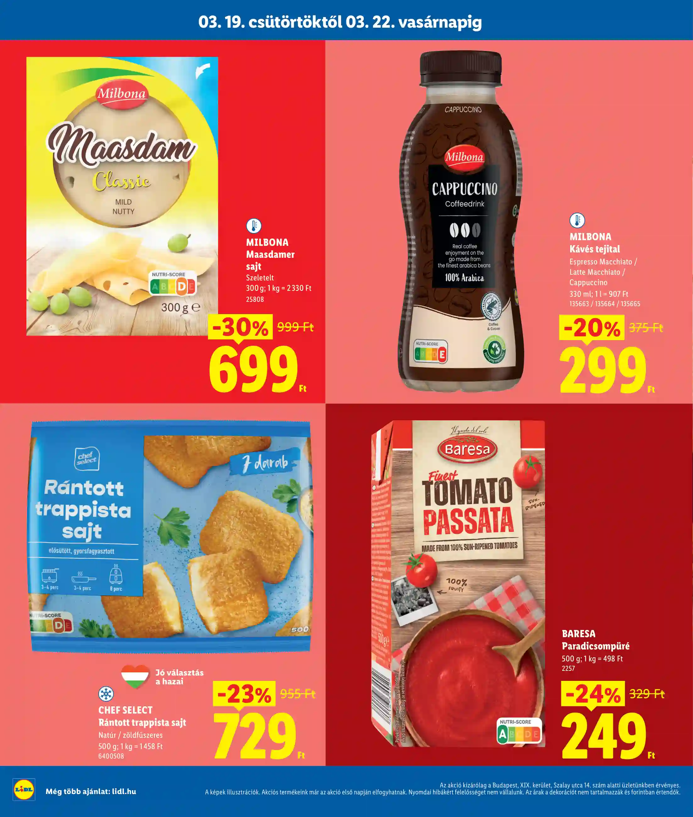 Lidl akciós újság 12. hét (Regionális akciók – Budapest) (4 oldal)