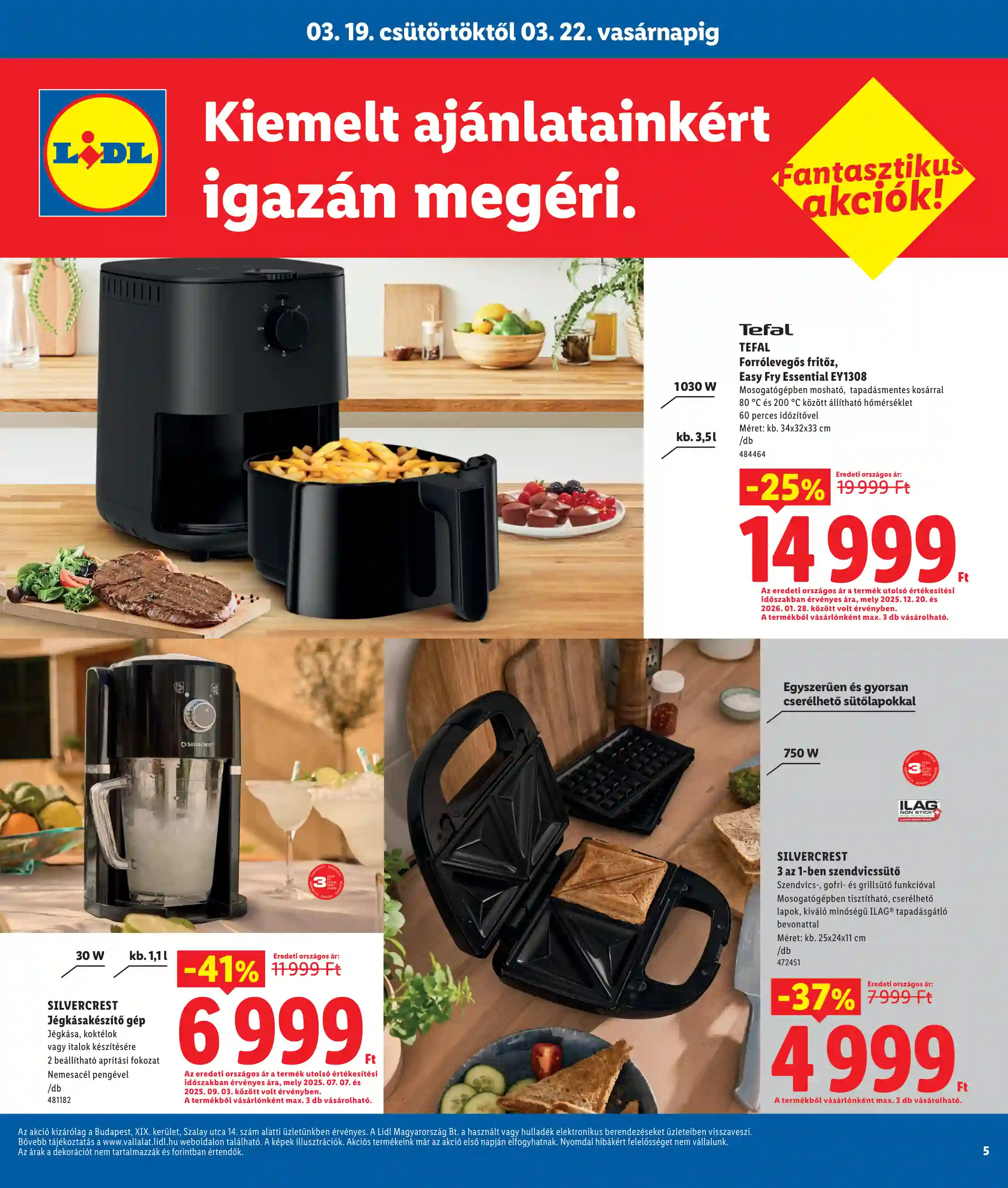 Lidl akciós újság 12. hét (Regionális akciók – Budapest) (5 oldal)