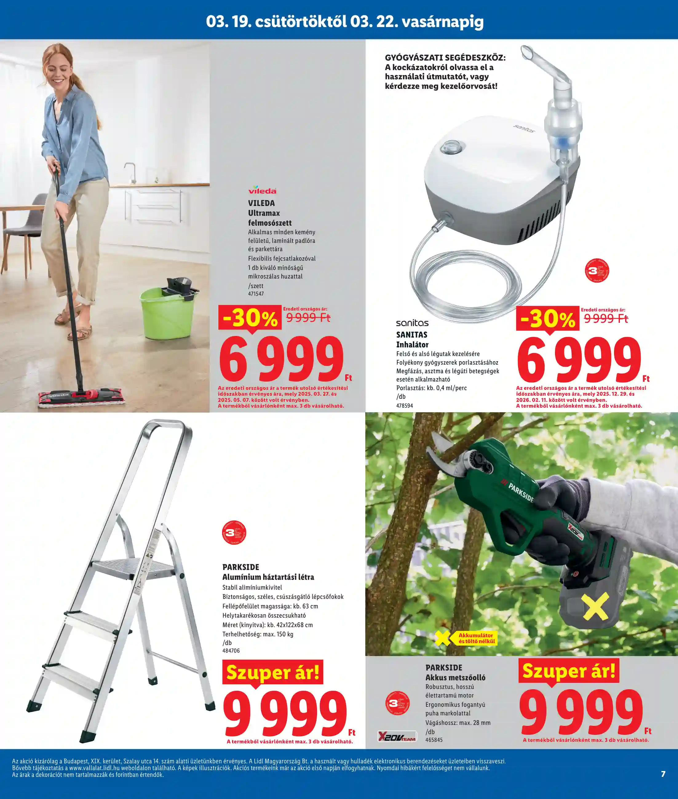 Lidl akciós újság 12. hét (Regionális akciók – Budapest) (7 oldal)
