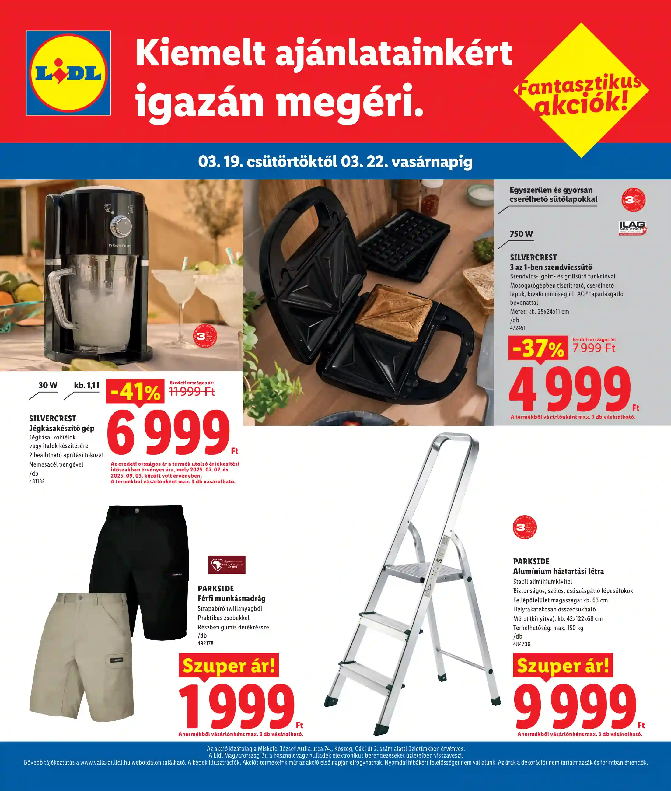 Lidl akciós újság 12. hét (Regionális akciók) (4 oldal)