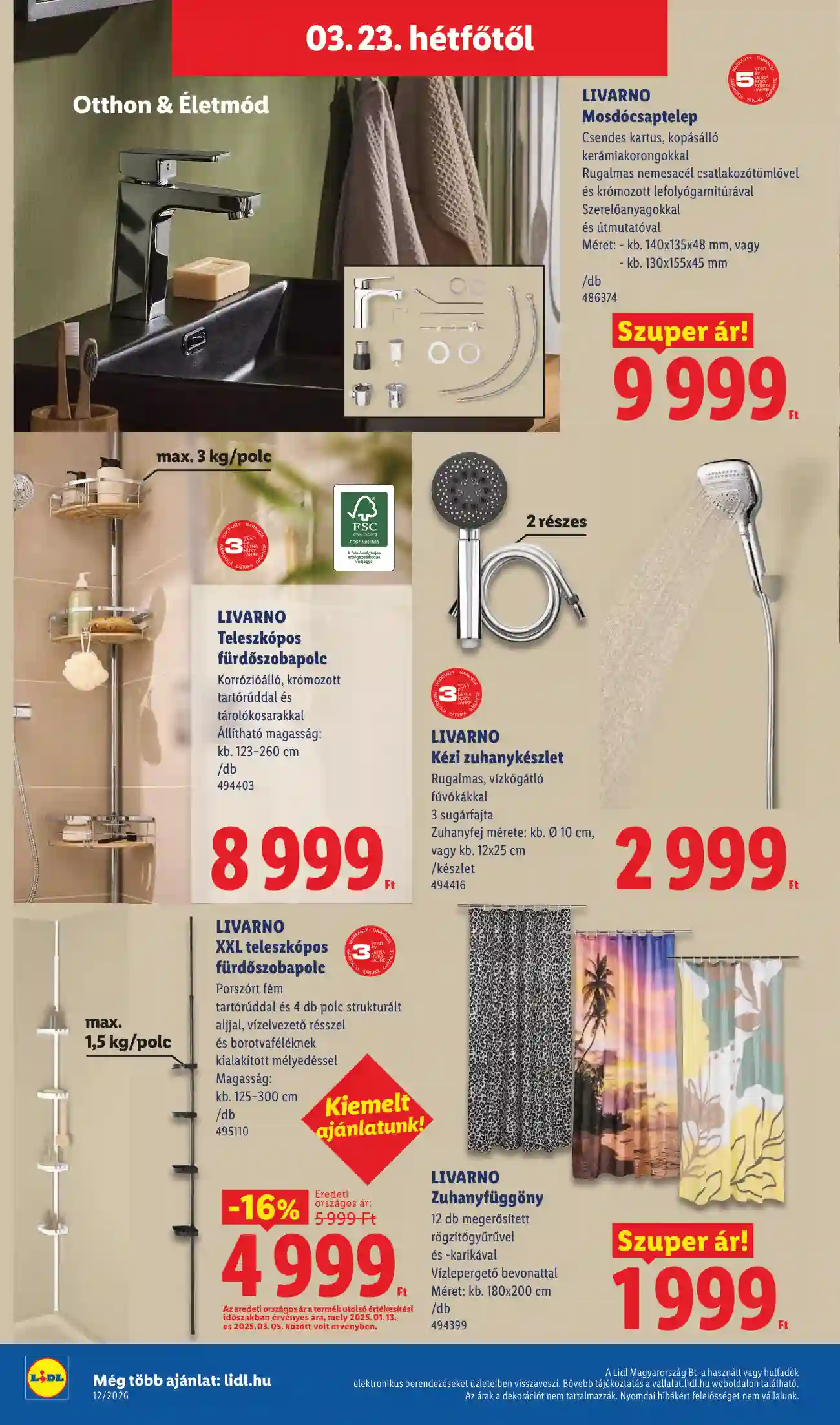 Lidl akciós újság 12. hét (Érvényes 03.19-től) (8 oldal)