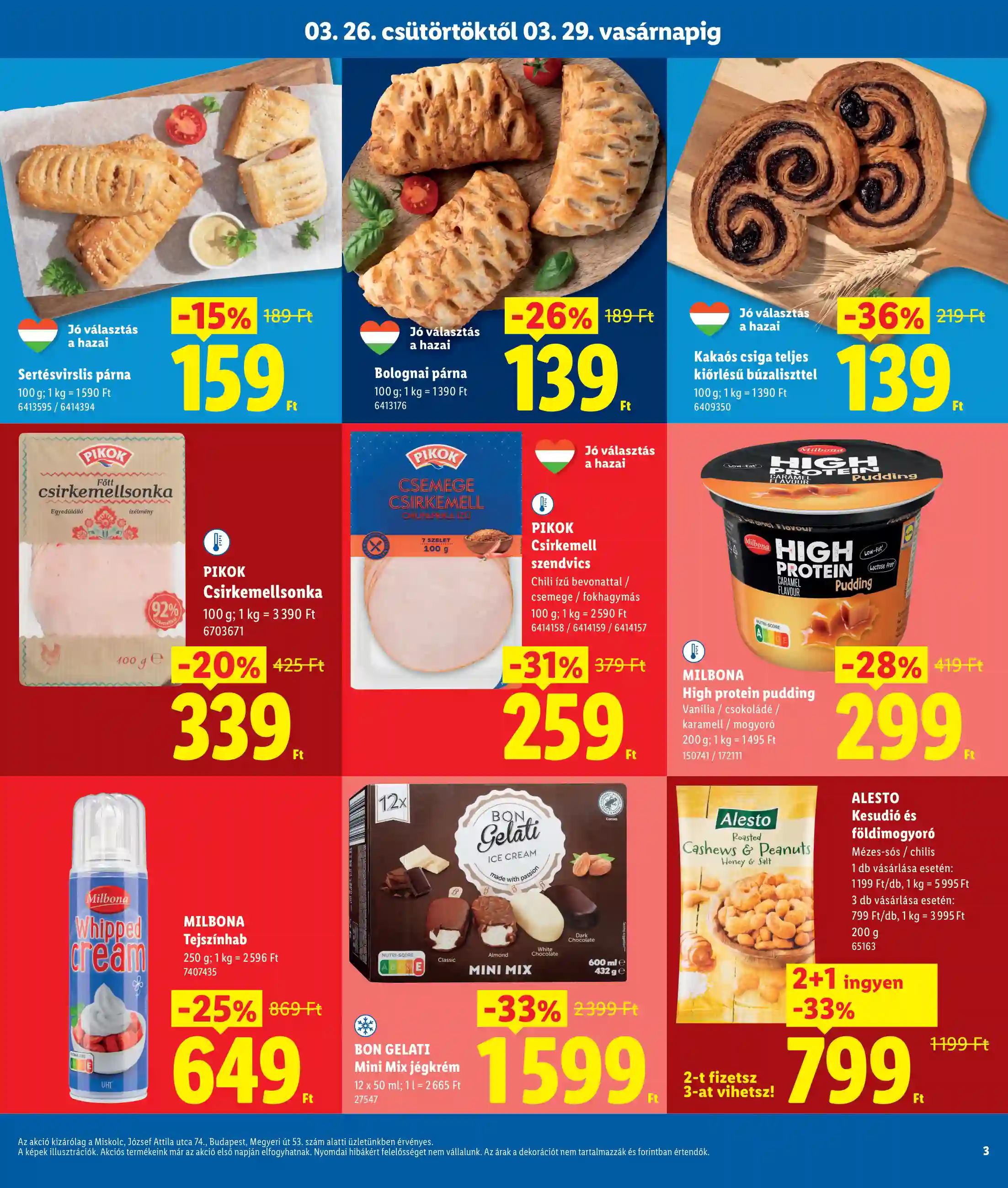 Lidl akciós újság 13. hét (Regionális akciók) (3 oldal)