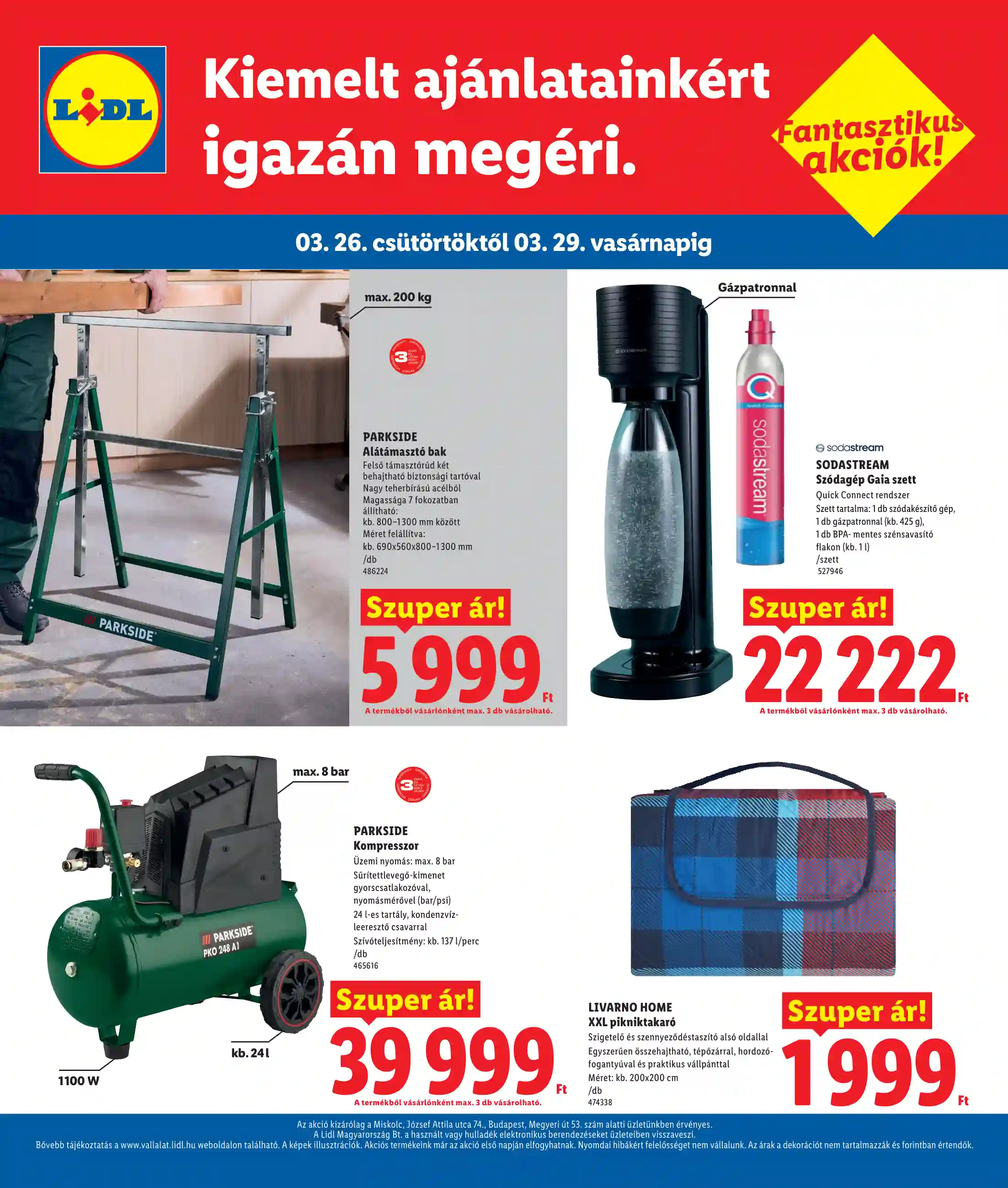 Lidl akciós újság 13. hét (Regionális akciók) (4 oldal)