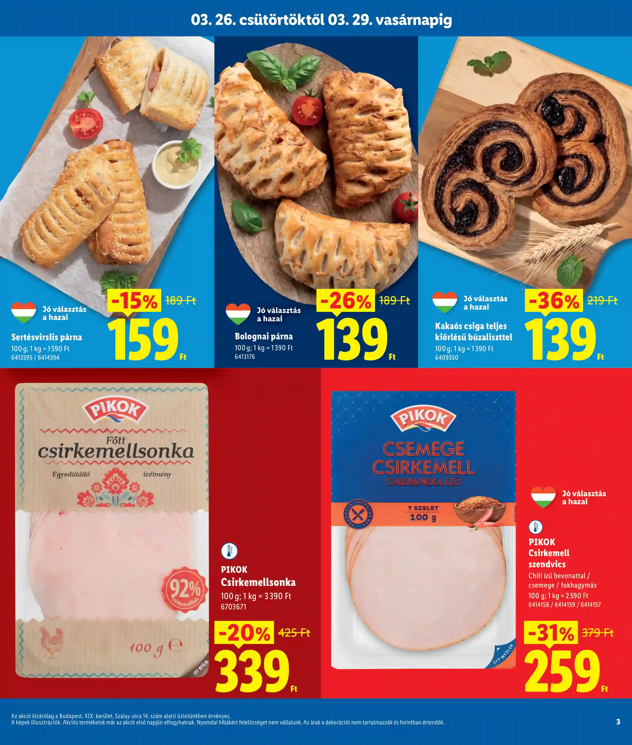 Lidl akciós újság 13. hét (Regionális akciók – Bp. Szalay u.) (3 oldal)