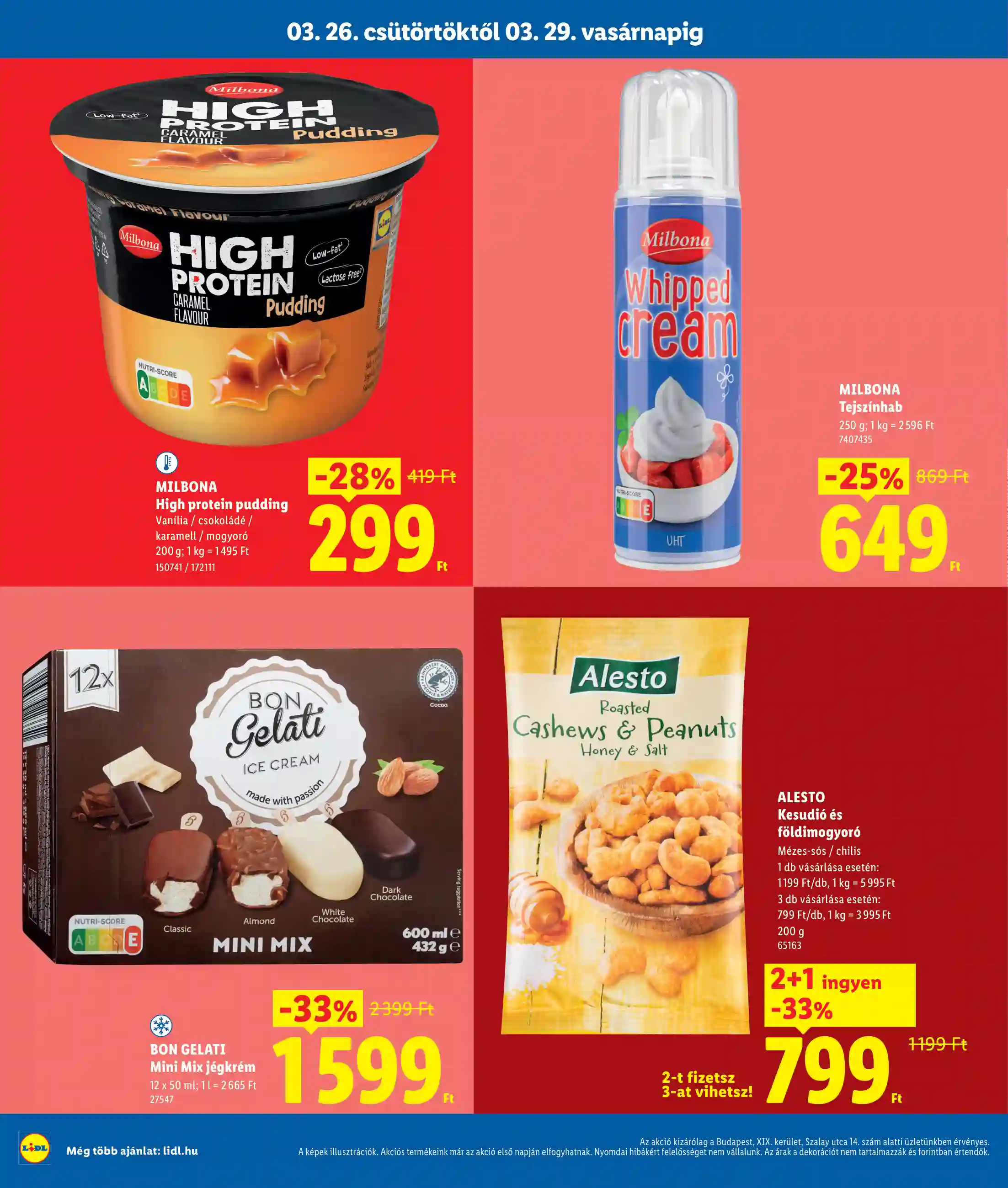 Lidl akciós újság 13. hét (Regionális akciók – Bp. Szalay u.) (4 oldal)