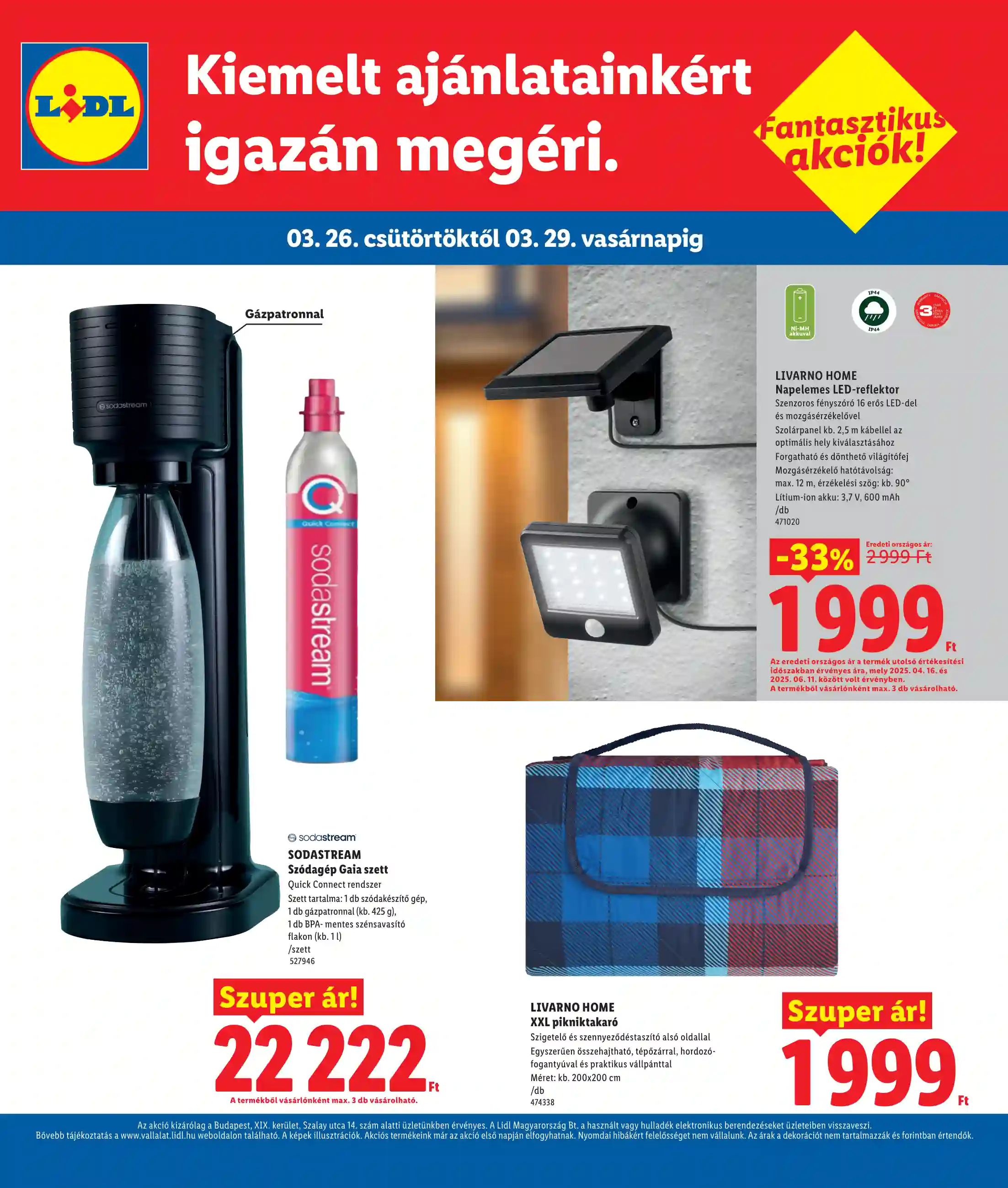Lidl akciós újság 13. hét (Regionális akciók – Bp. Szalay u.) (8 oldal)