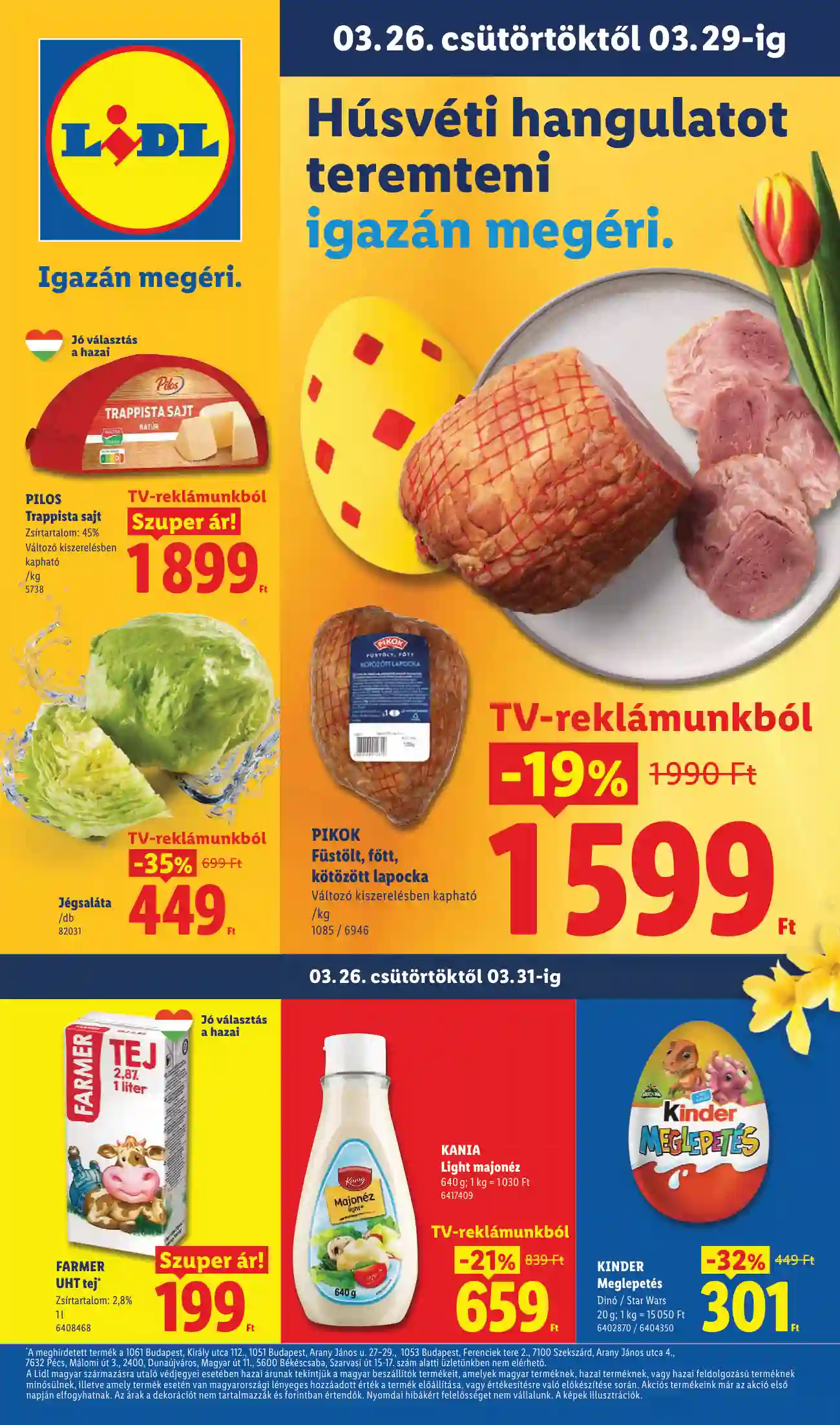 LIDL Érvényes 03.26-tól 13.hét
