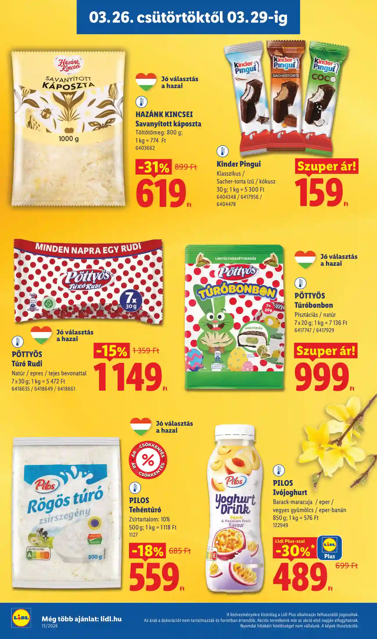Lidl akciós újság 13. hét (Érvényes 03.26-tól) (4 oldal)