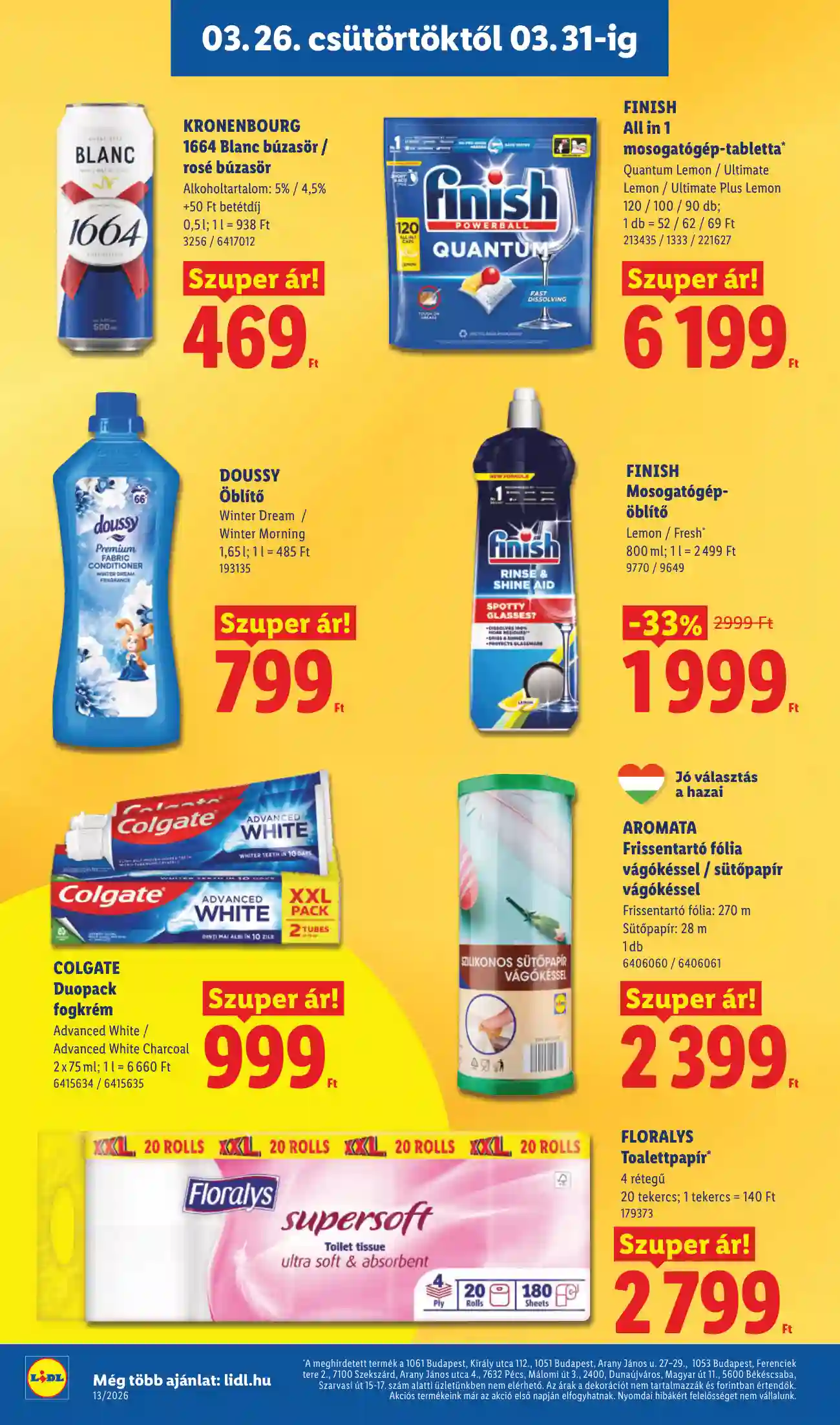 Lidl akciós újság 13. hét (Érvényes 03.26-tól) (12 oldal)