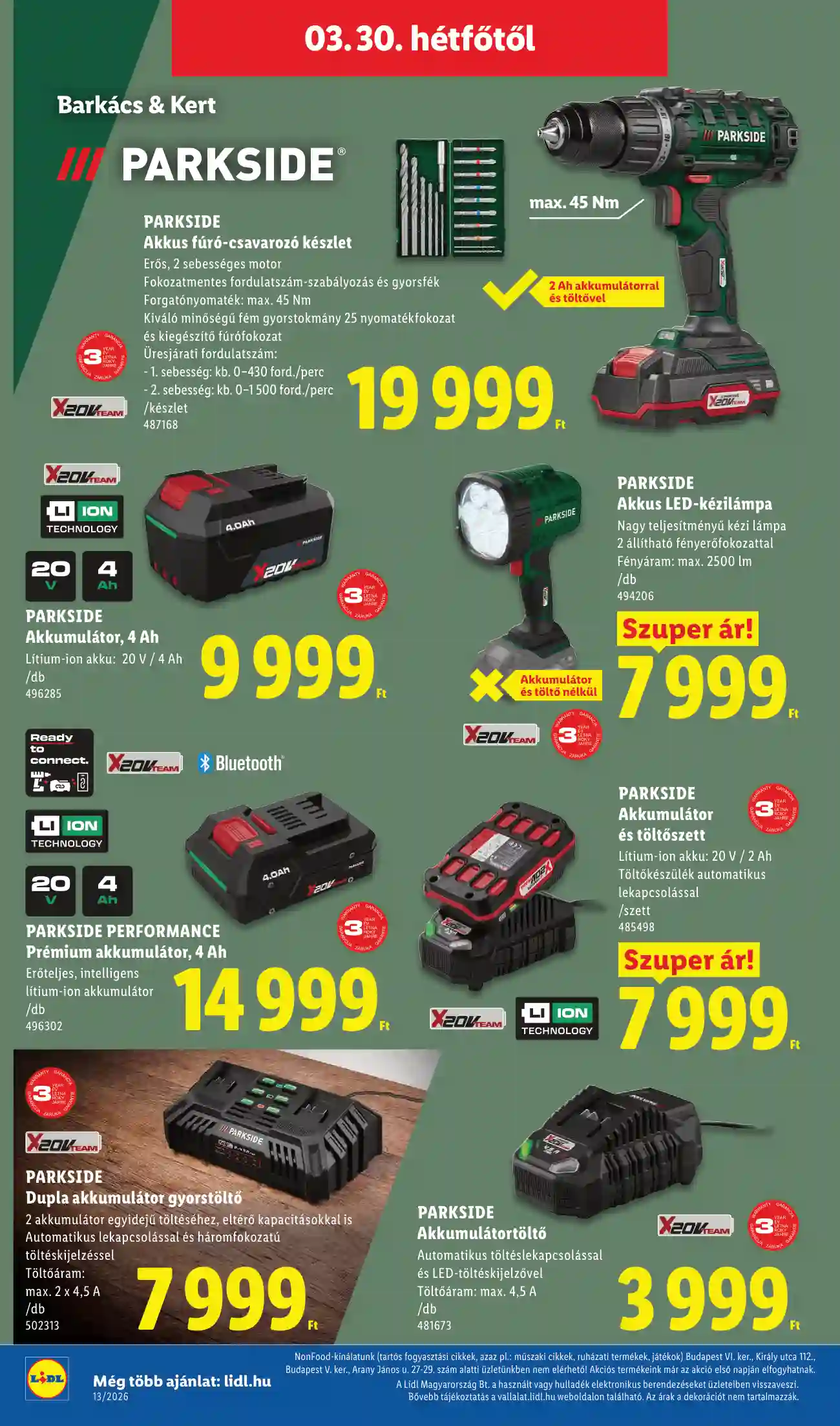 Lidl akciós újság 13. hét (Érvényes 03.26-tól) (52 oldal)
