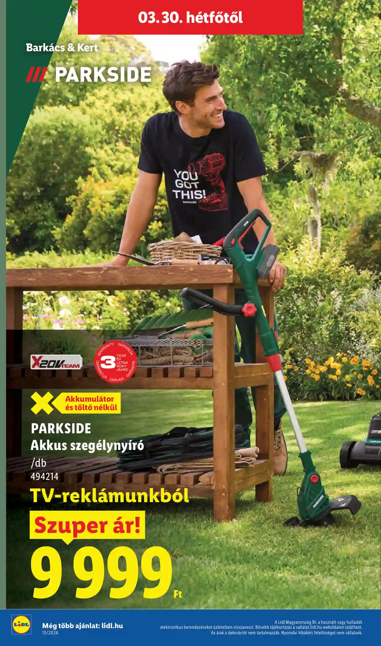 Lidl akciós újság 13. hét (Érvényes 03.26-tól) (4 oldal)