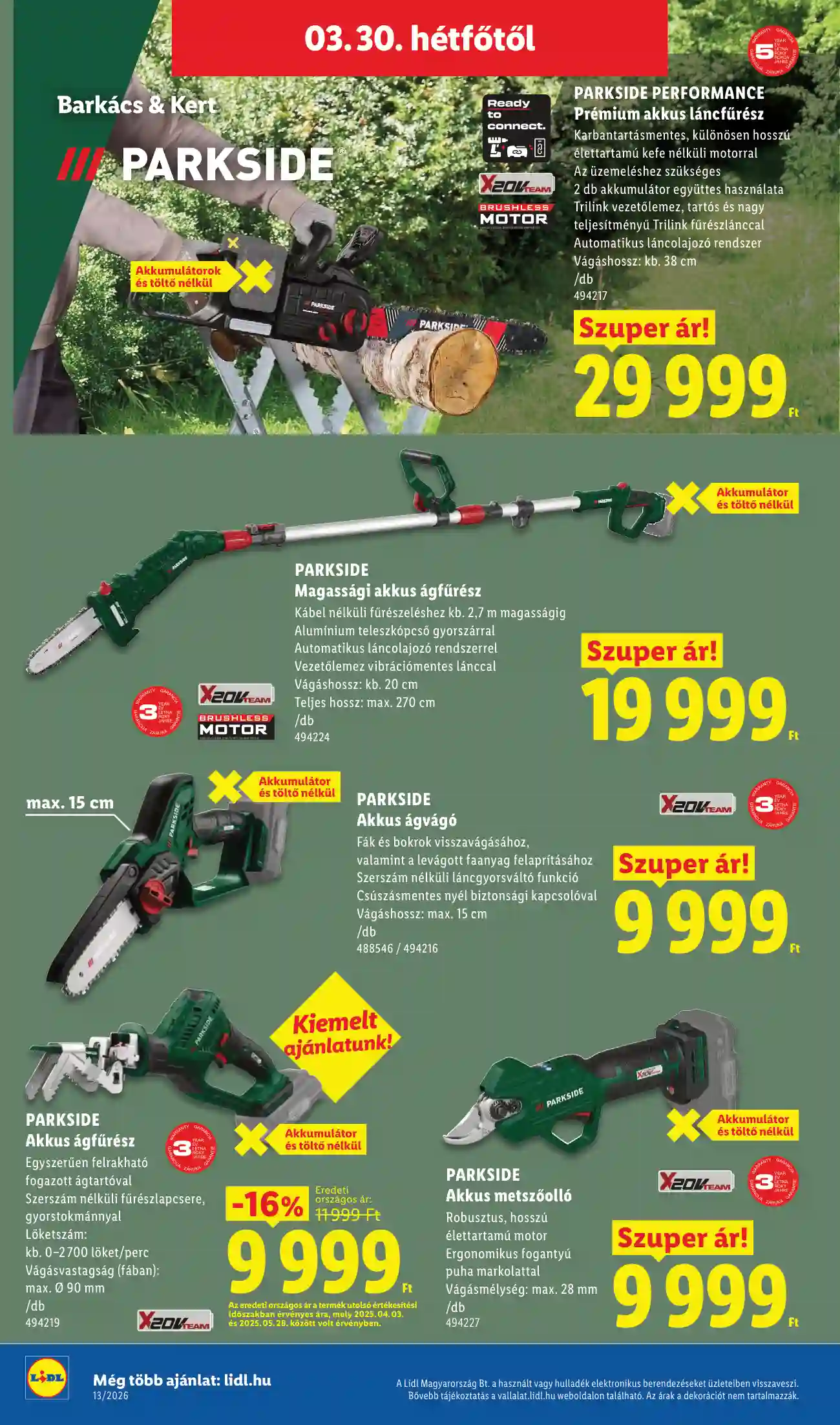 Lidl akciós újság 13. hét (Érvényes 03.26-tól) (8 oldal)