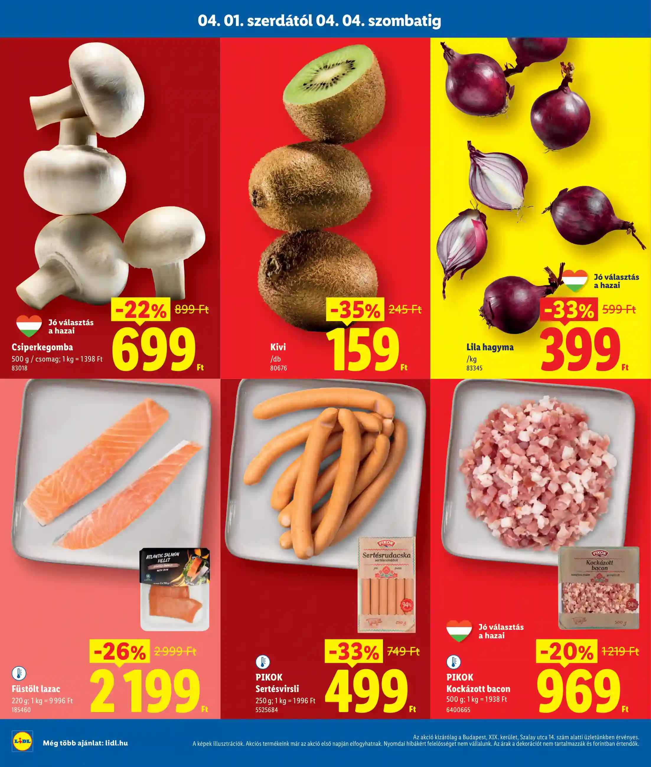 Lidl akciós újság 14. hét (Regionális akciók – Budapest) (2 oldal)