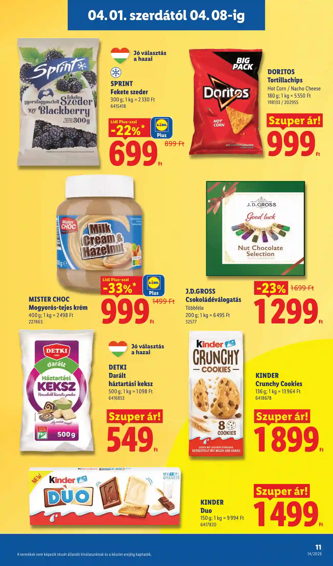 Lidl akciós újság 14. hét (Érvényes 04.01-től) (3 oldal)