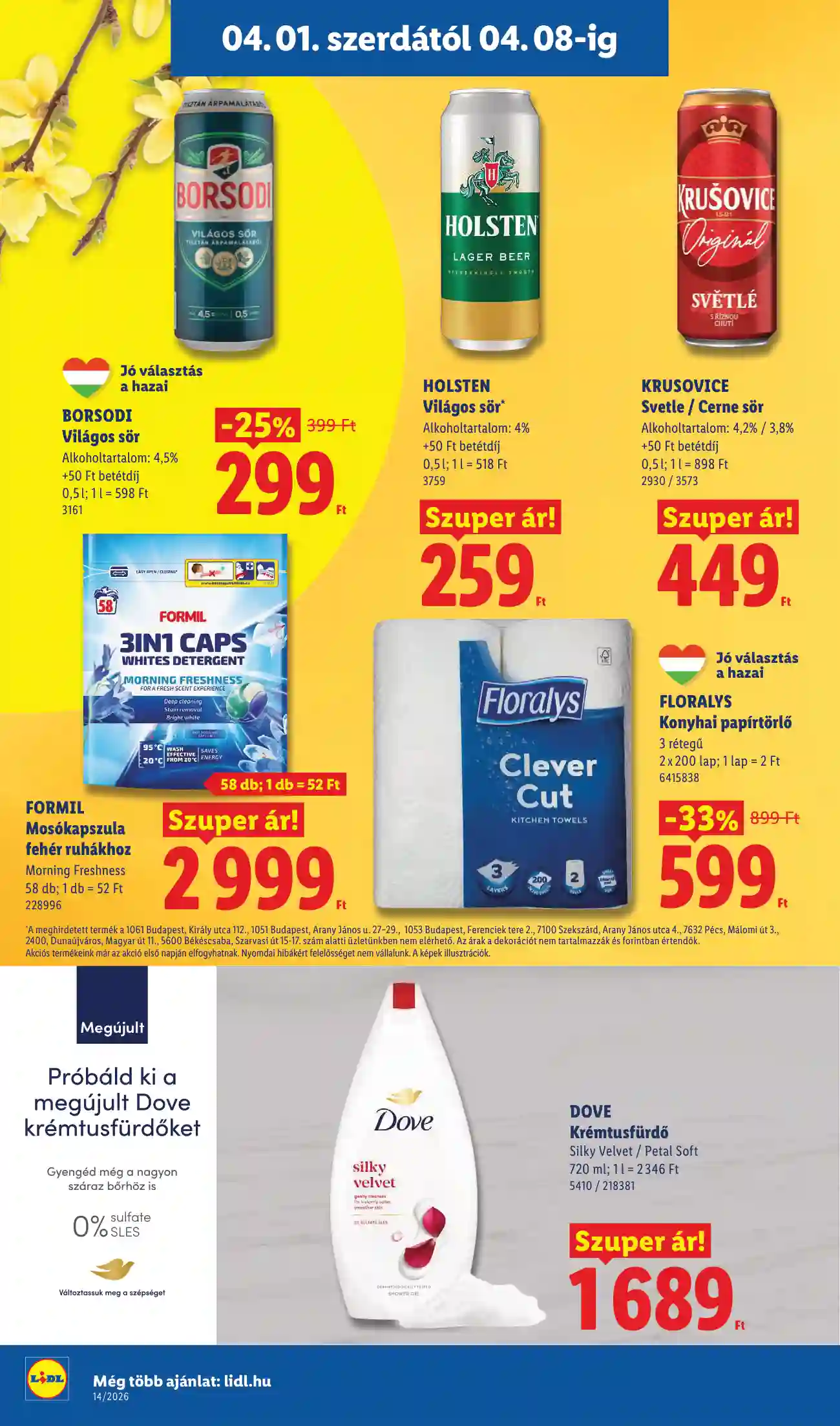 Lidl akciós újság 14. hét (Érvényes 04.01-től) (6 oldal)