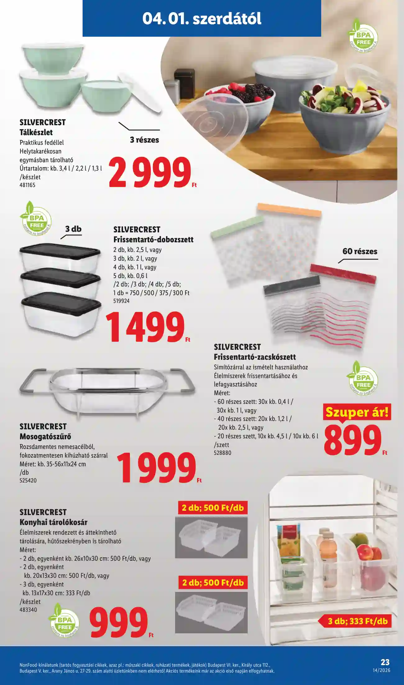 Lidl akciós újság 14. hét (Érvényes 04.01-től) (16 oldal)