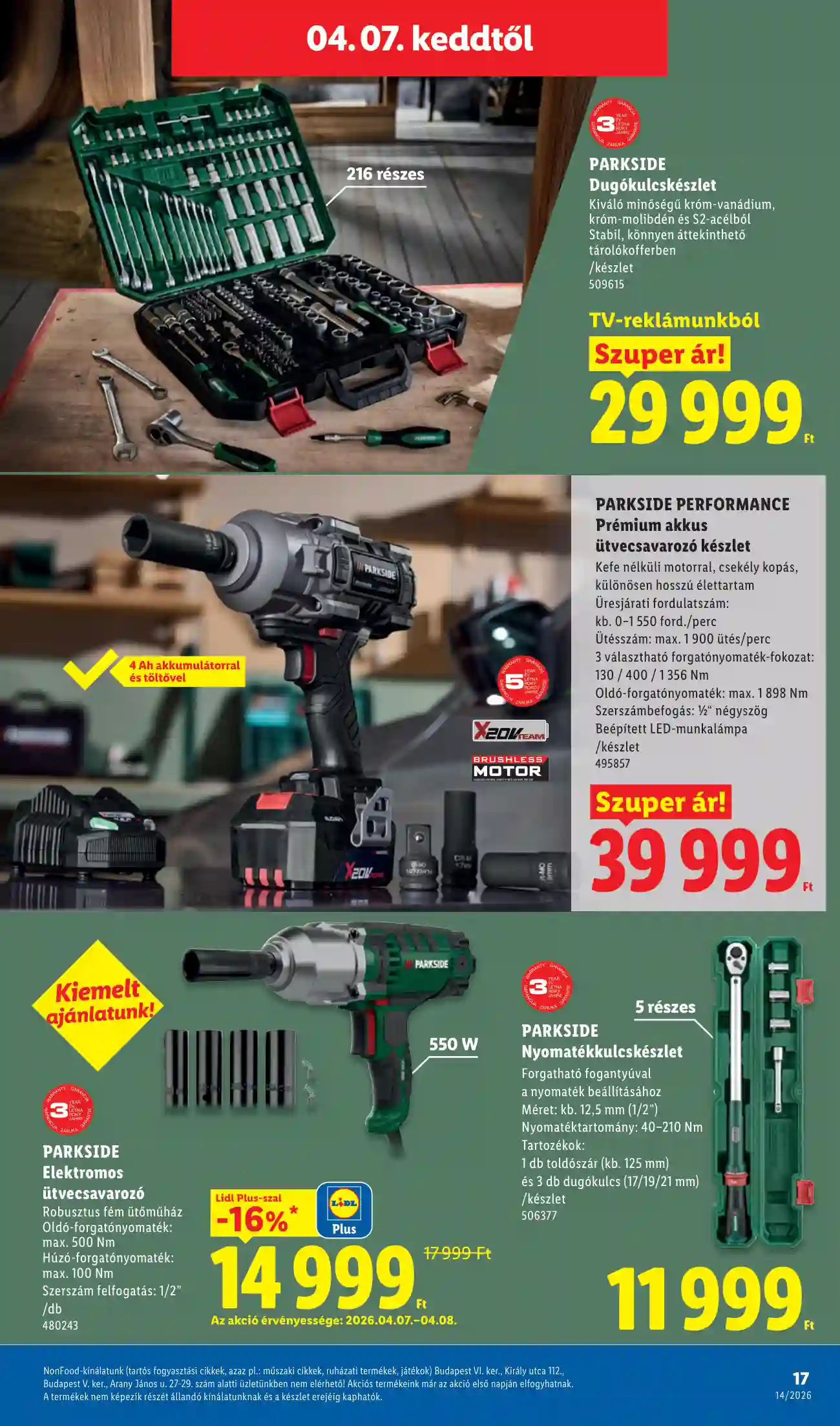 Lidl akciós újság 14. hét (Érvényes 04.01-től) (9 oldal)