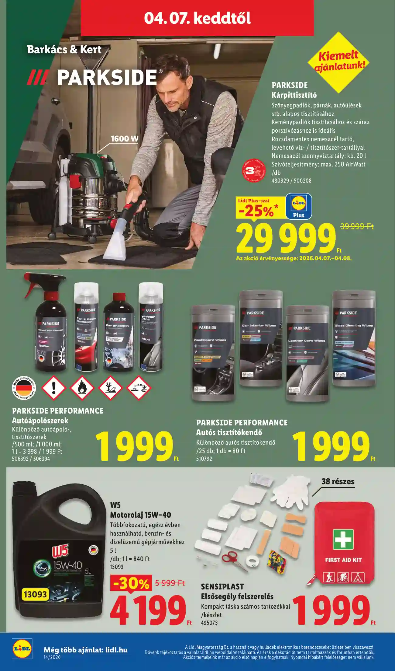 Lidl akciós újság 14. hét (Érvényes 04.01-től) (12 oldal)