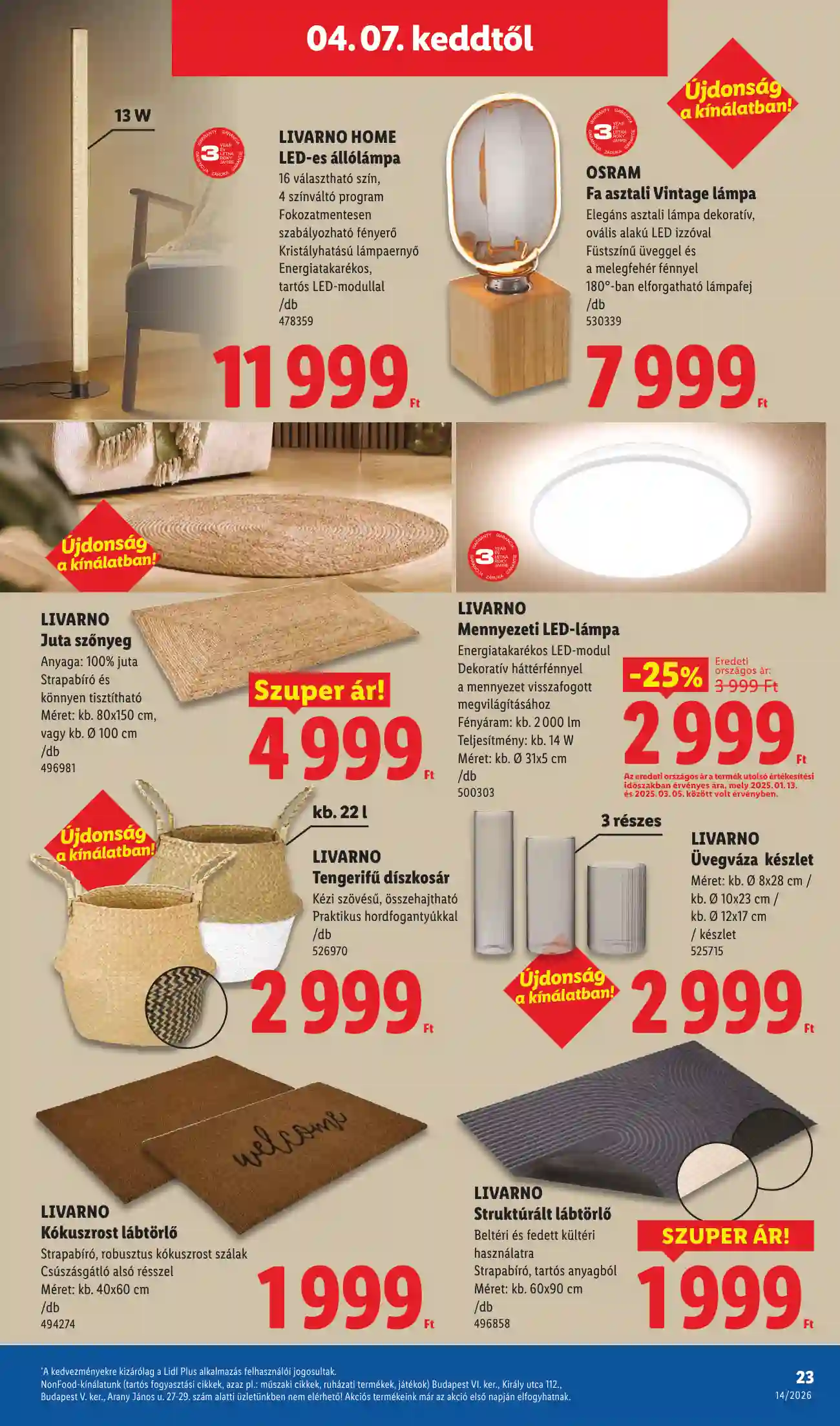 Lidl akciós újság 14. hét (Érvényes 04.01-től) (16 oldal)