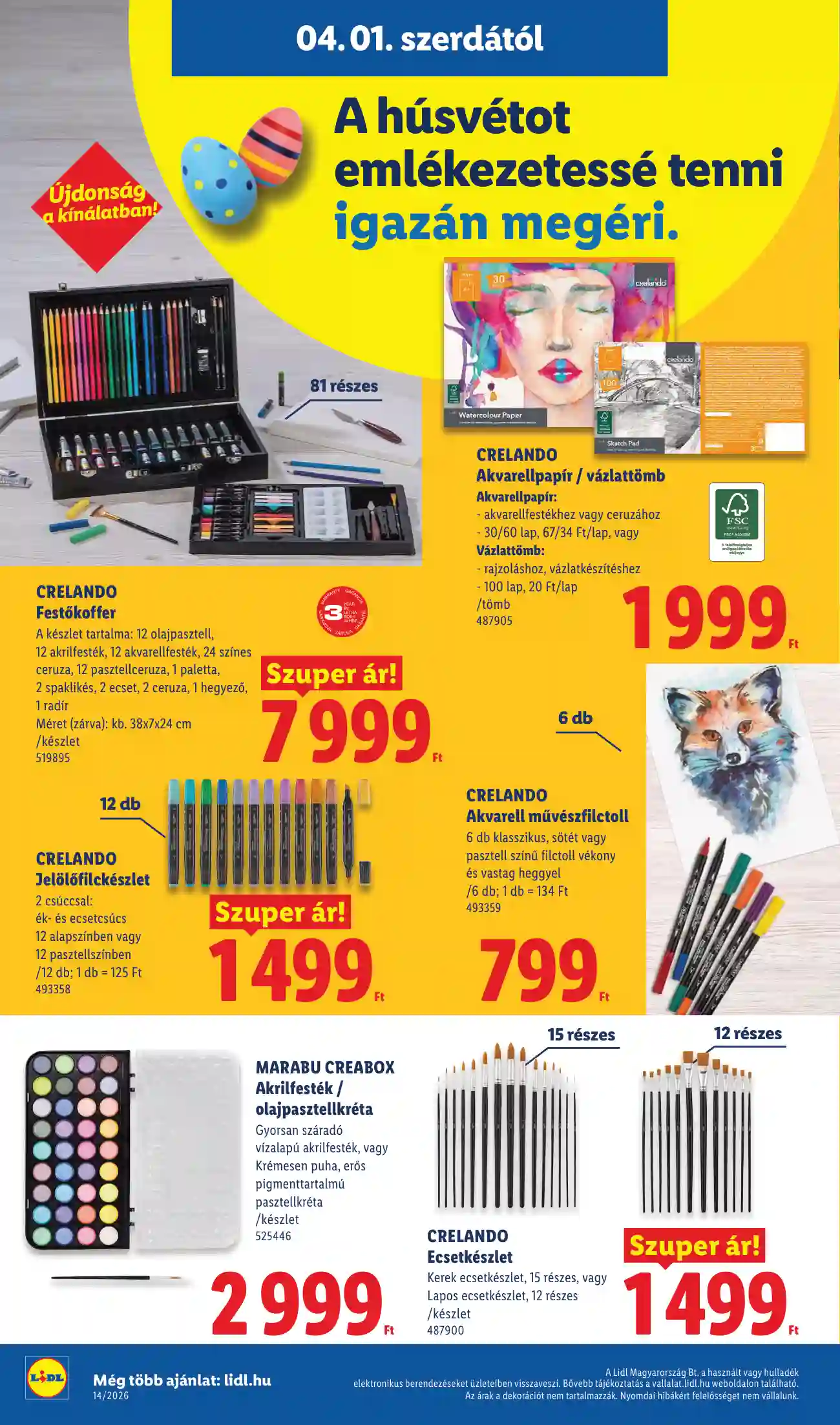 Lidl akciós újság 14. hét (Érvényes 04.01-től) (24 oldal)