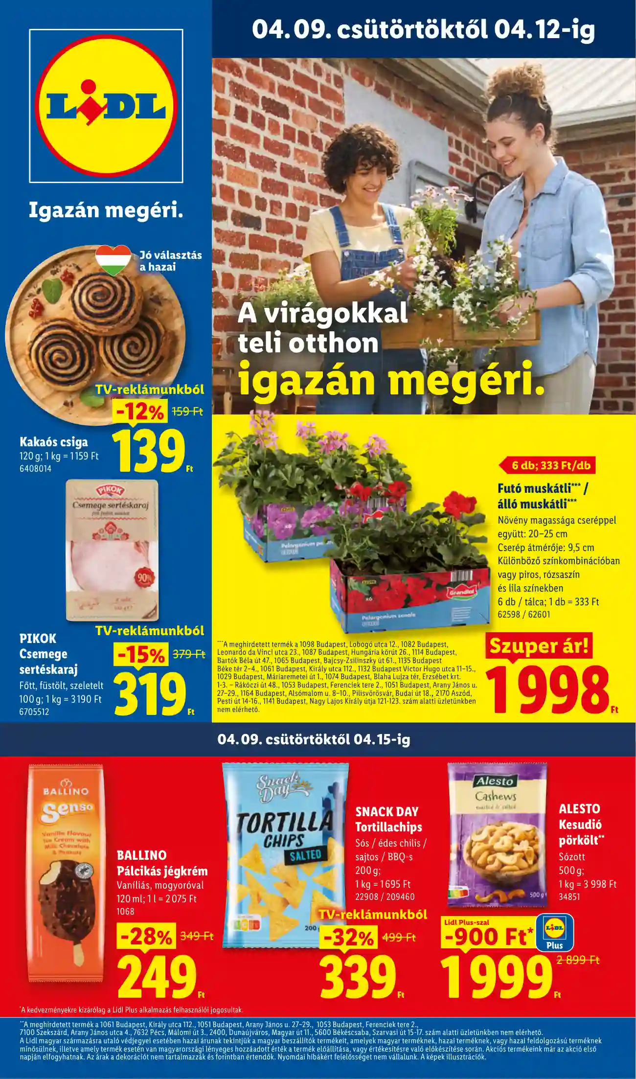 LIDL Érvényes 04.09-től 15.hét
