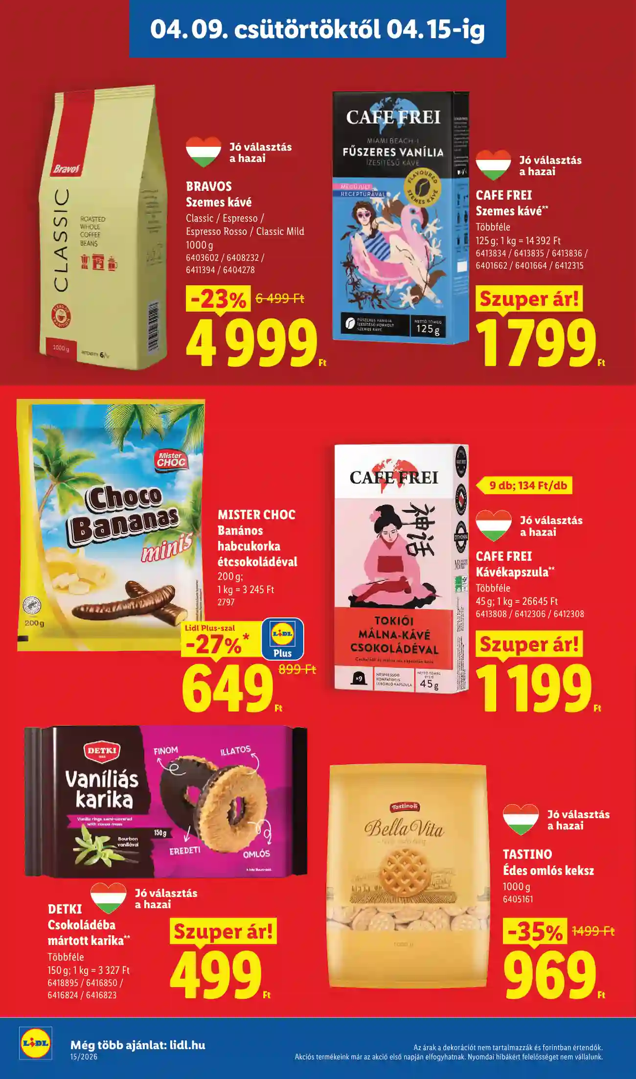 Lidl akciós újság 15. hét (Érvényes 04.09-től) (4 oldal)