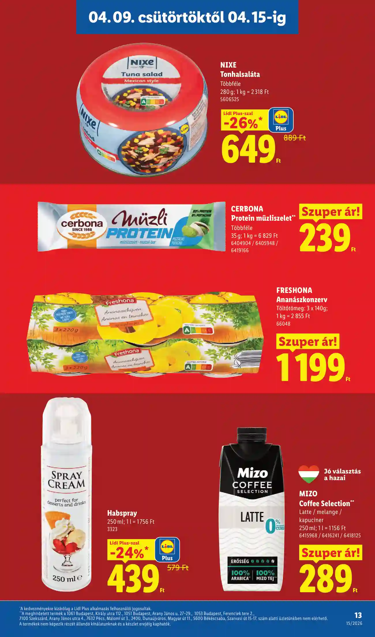 Lidl akciós újság 15. hét (Érvényes 04.09-től) (5 oldal)