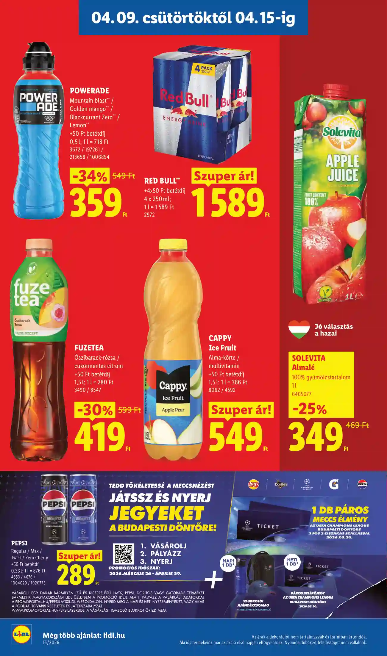 Lidl akciós újság 15. hét (Érvényes 04.09-től) (6 oldal)