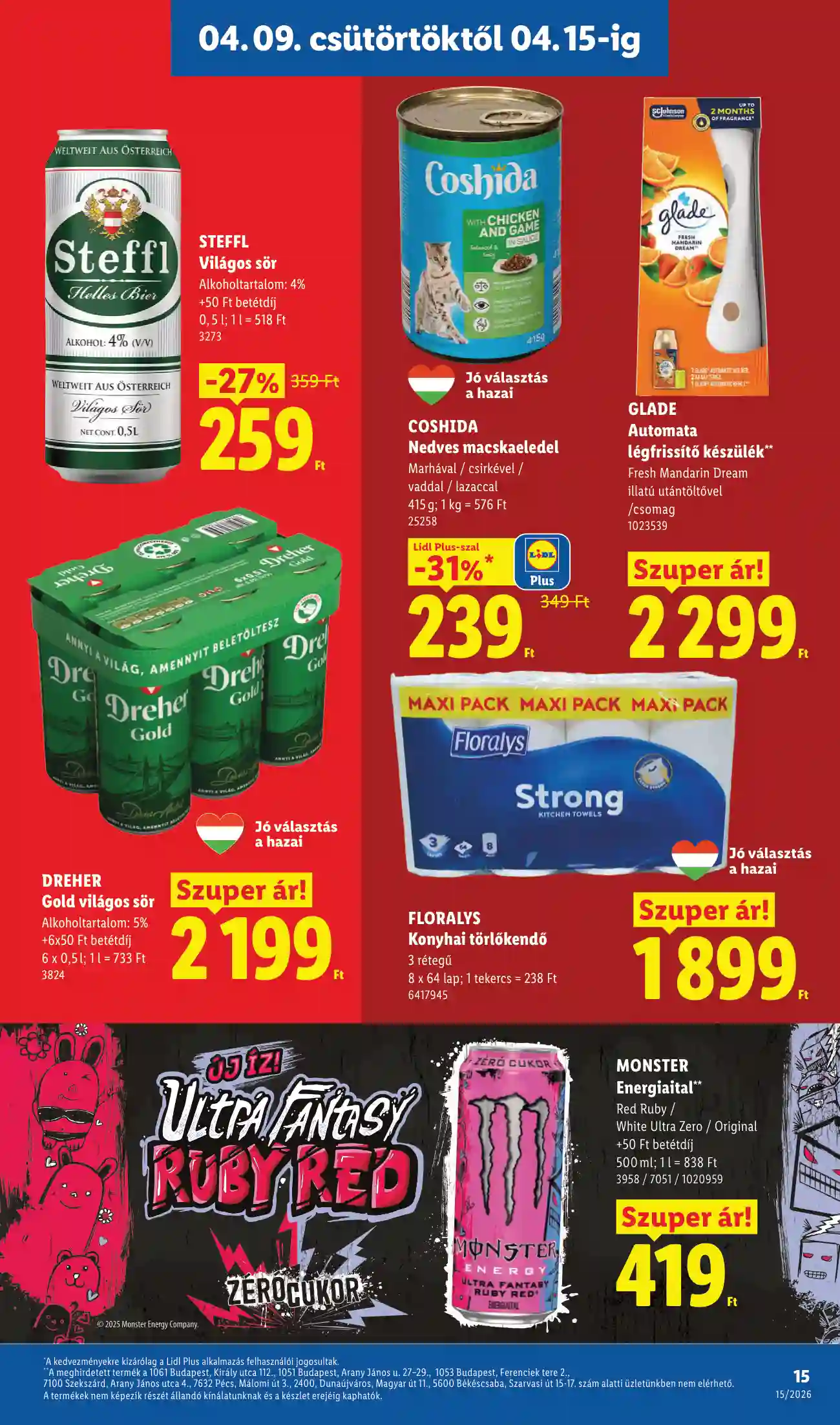 Lidl akciós újság 15. hét (Érvényes 04.09-től) (7 oldal)