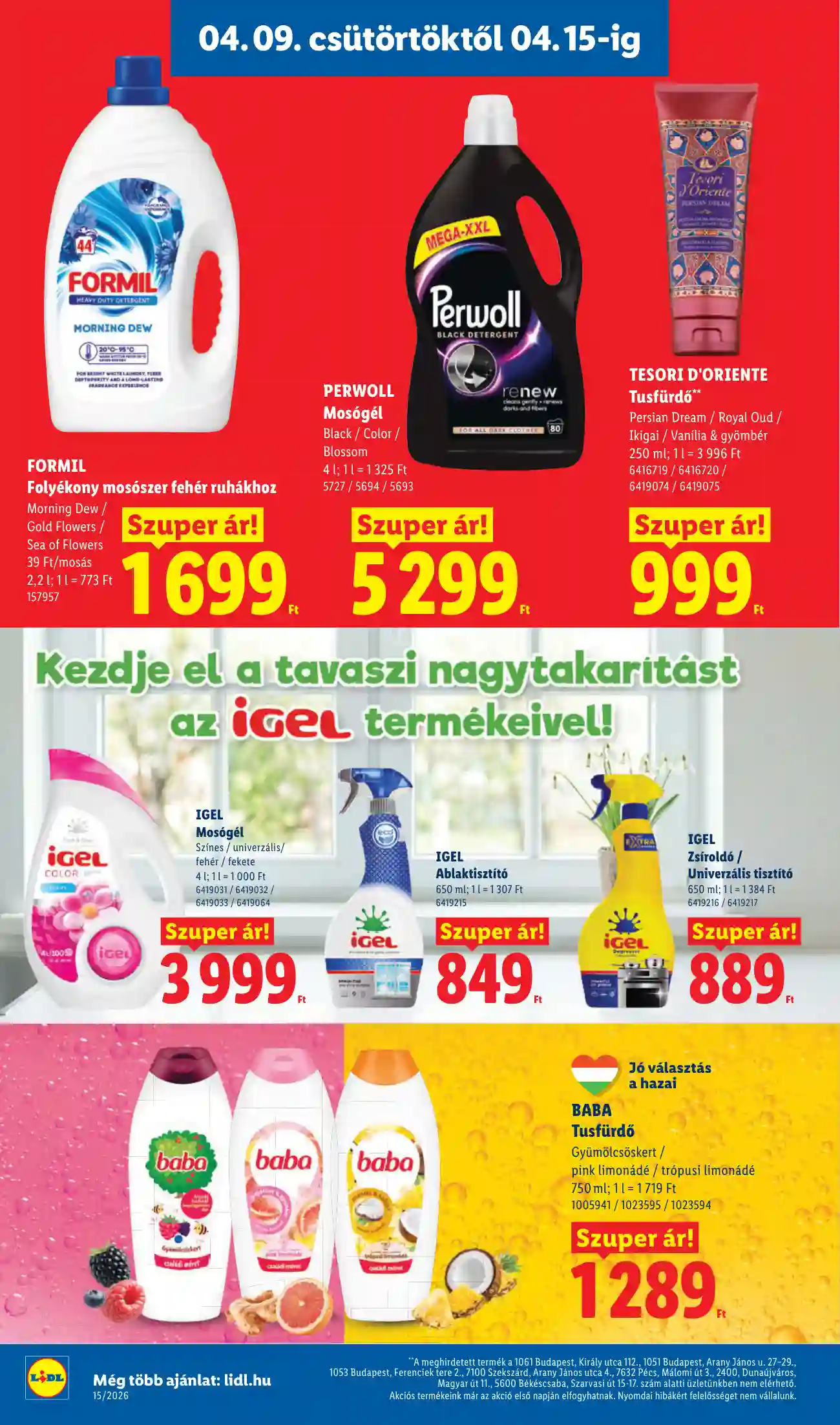 Lidl akciós újság 15. hét (Érvényes 04.09-től) (8 oldal)