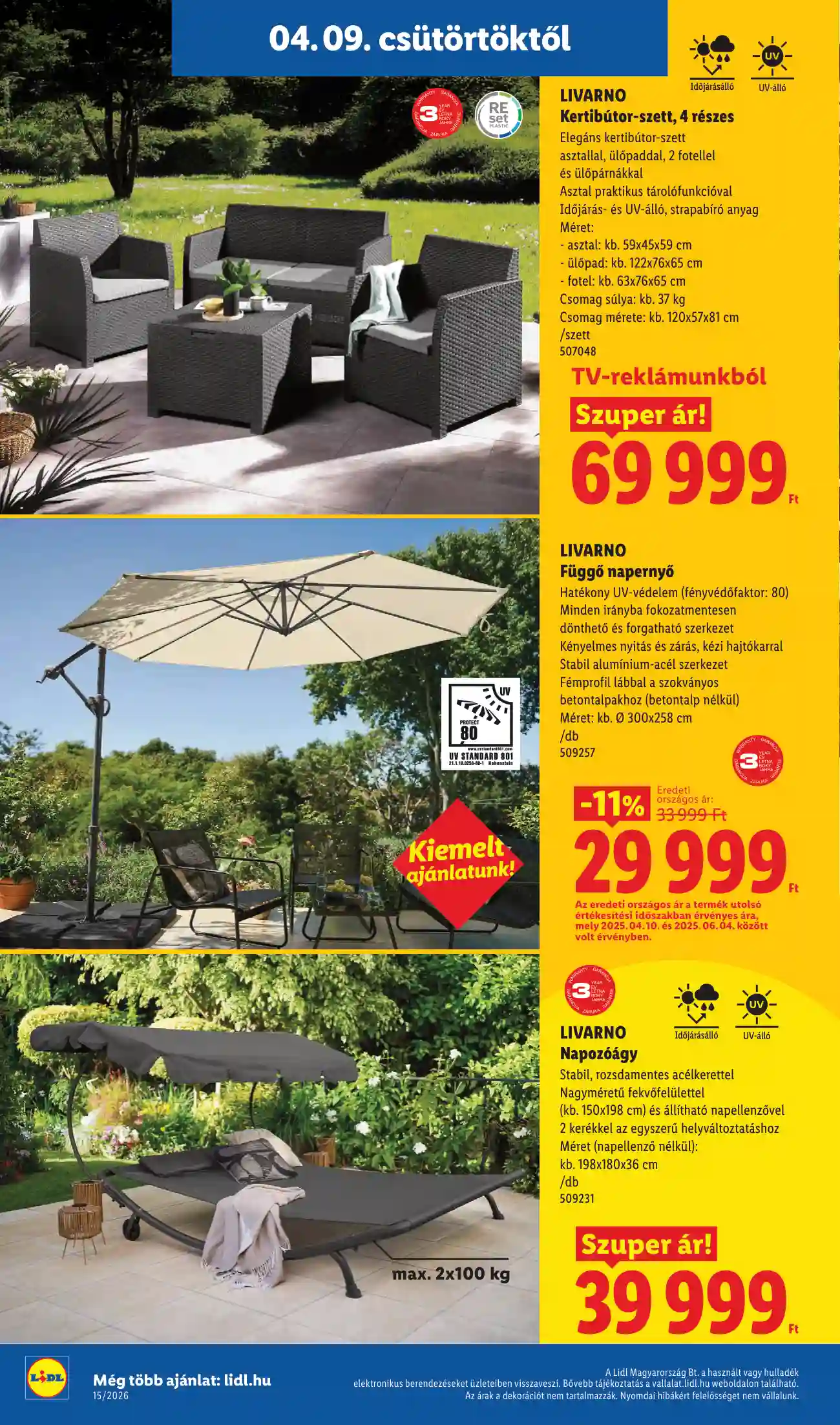 Lidl akciós újság 15. hét (Érvényes 04.09-től) (21 oldal)