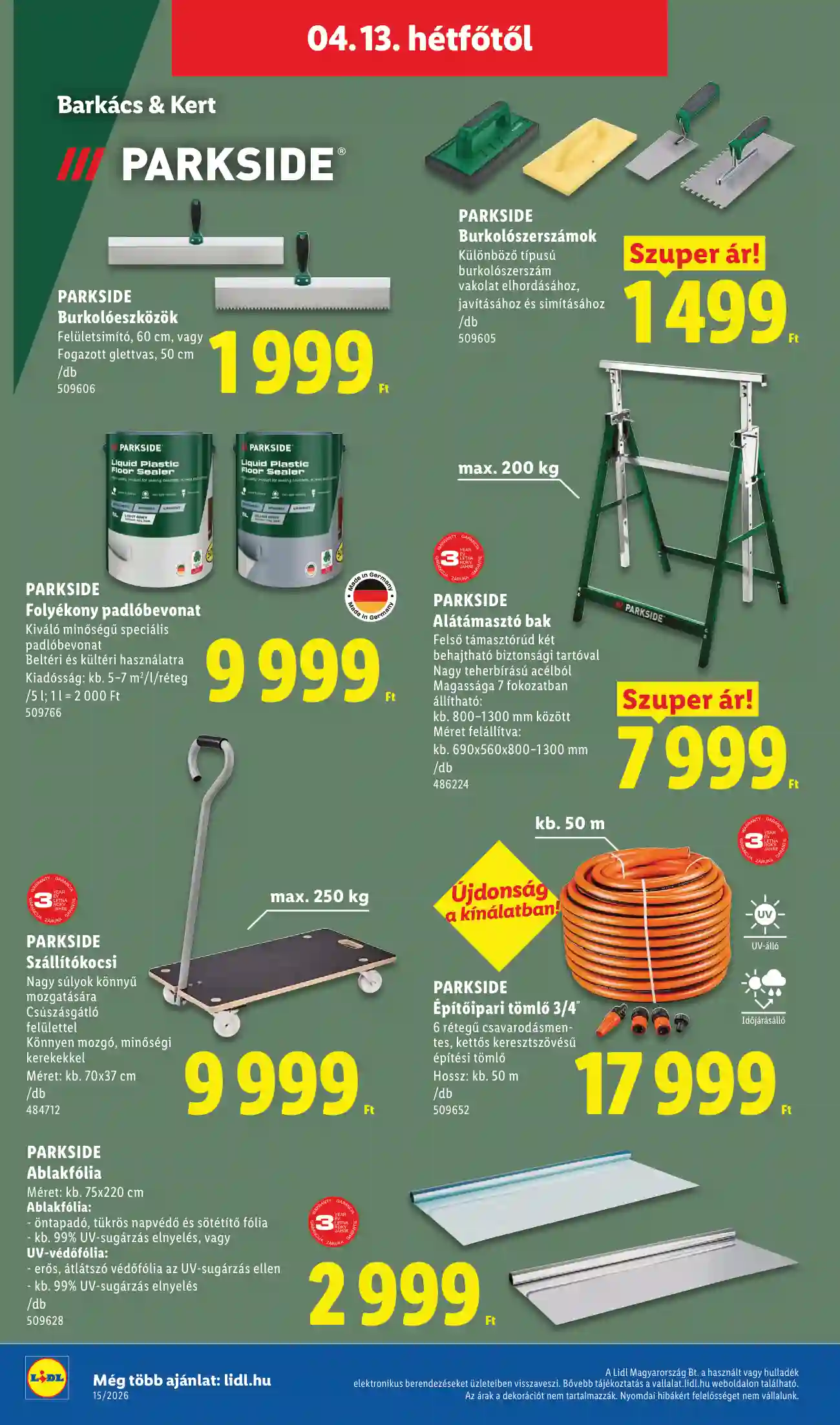 Lidl akciós újság 15. hét (Érvényes 04.09-től) (41 oldal)