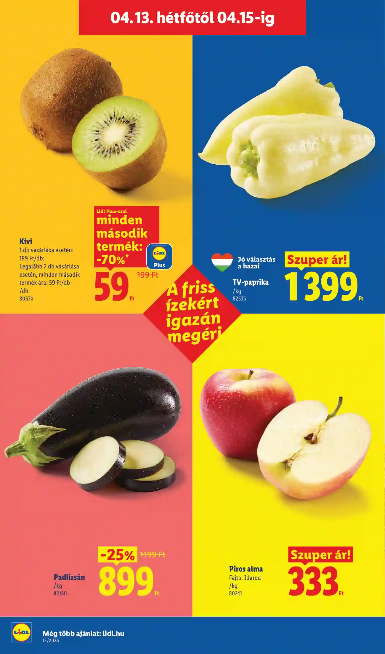 Lidl akciós újság 15. hét (Érvényes 04.09-től) (50 oldal)