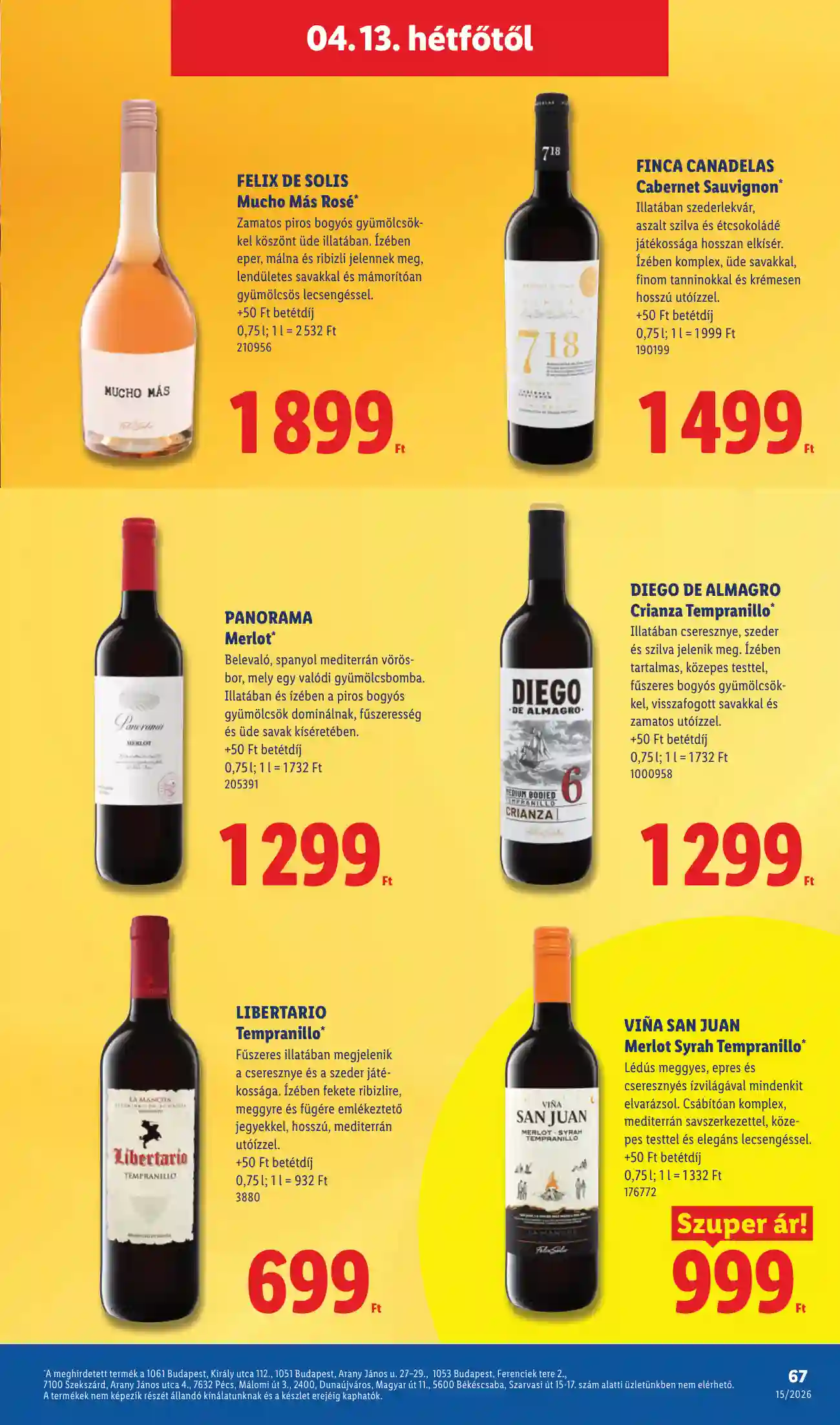 Lidl akciós újság 15. hét (Érvényes 04.09-től) (64 oldal)