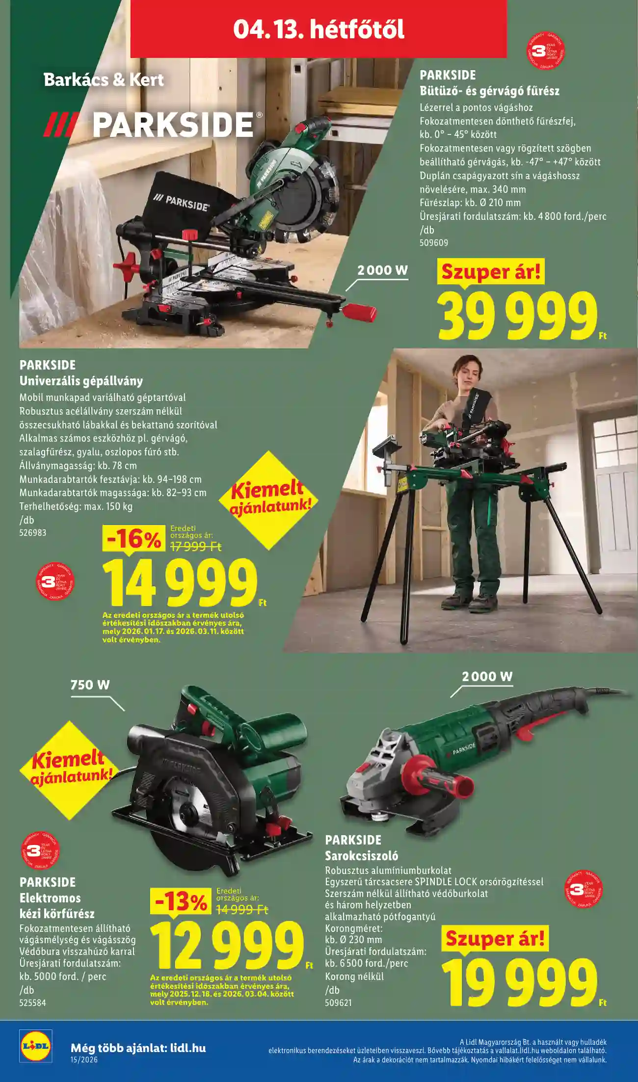 Lidl akciós újság 15. hét (Érvényes 04.09-től) (12 oldal)