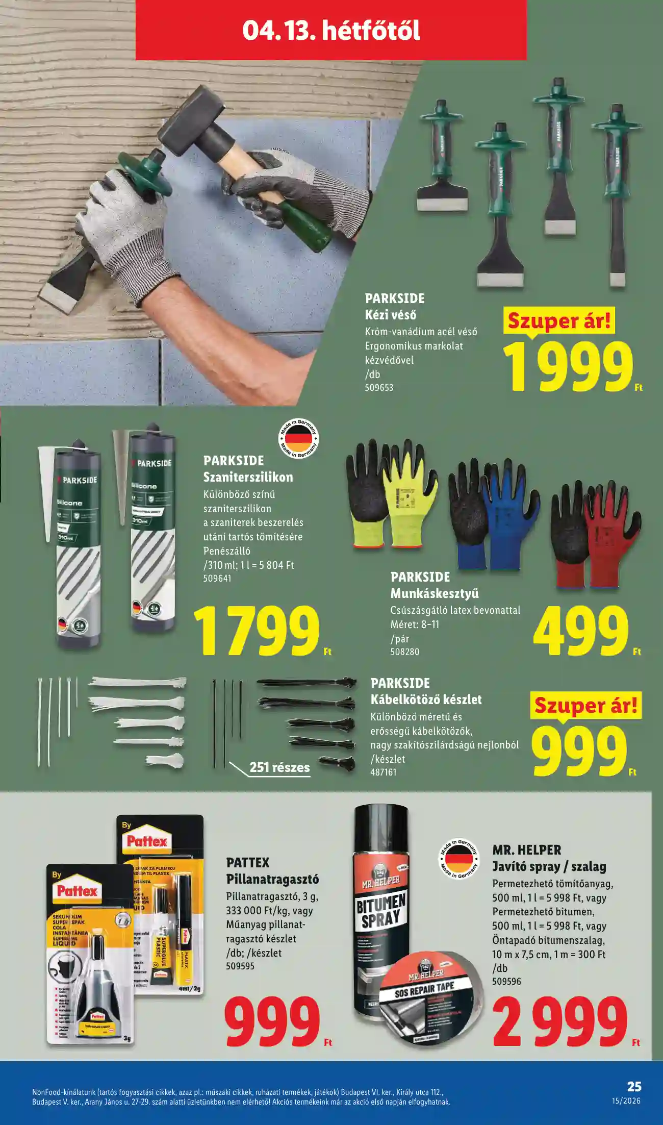 Lidl akciós újság 15. hét (Érvényes 04.09-től) (18 oldal)