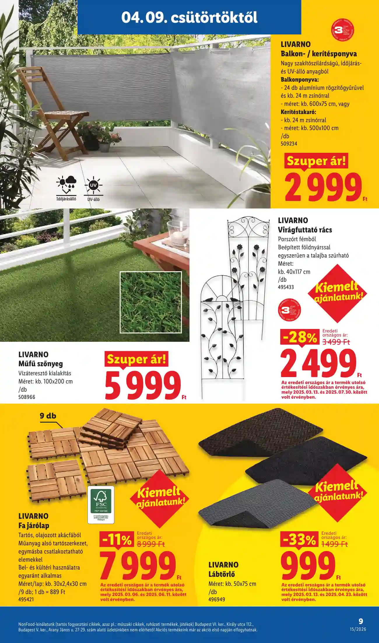 Lidl akciós újság 15. hét (Érvényes 04.09-től) (29 oldal)