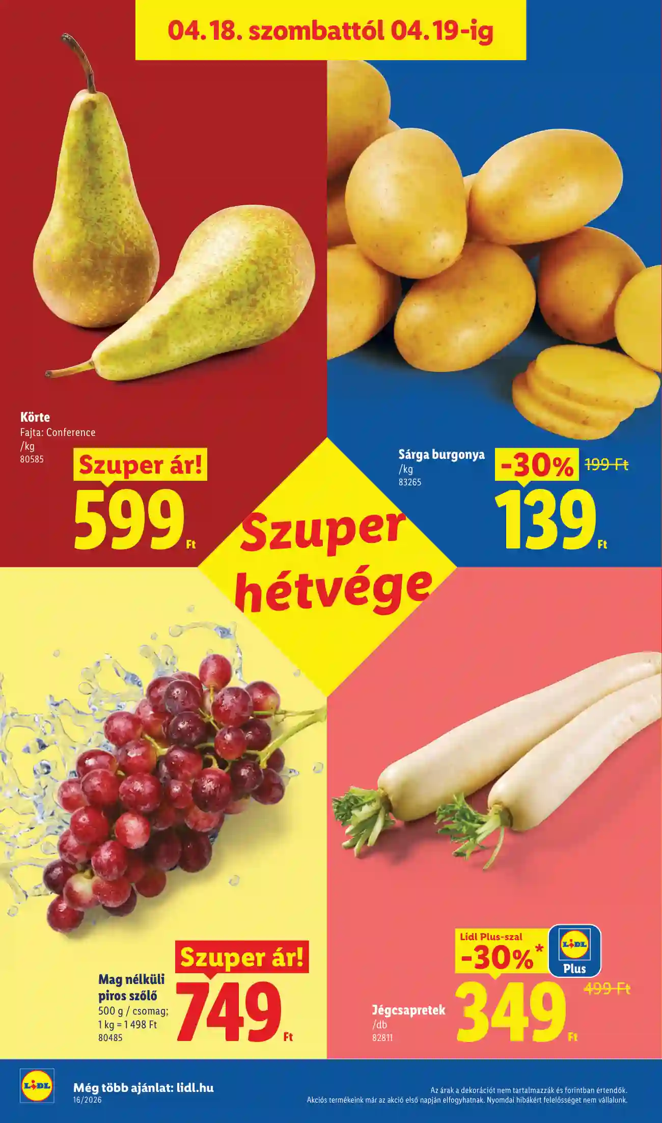 Lidl akciós újság 16. hét (Érvényes 04.16-tól) (21 oldal)