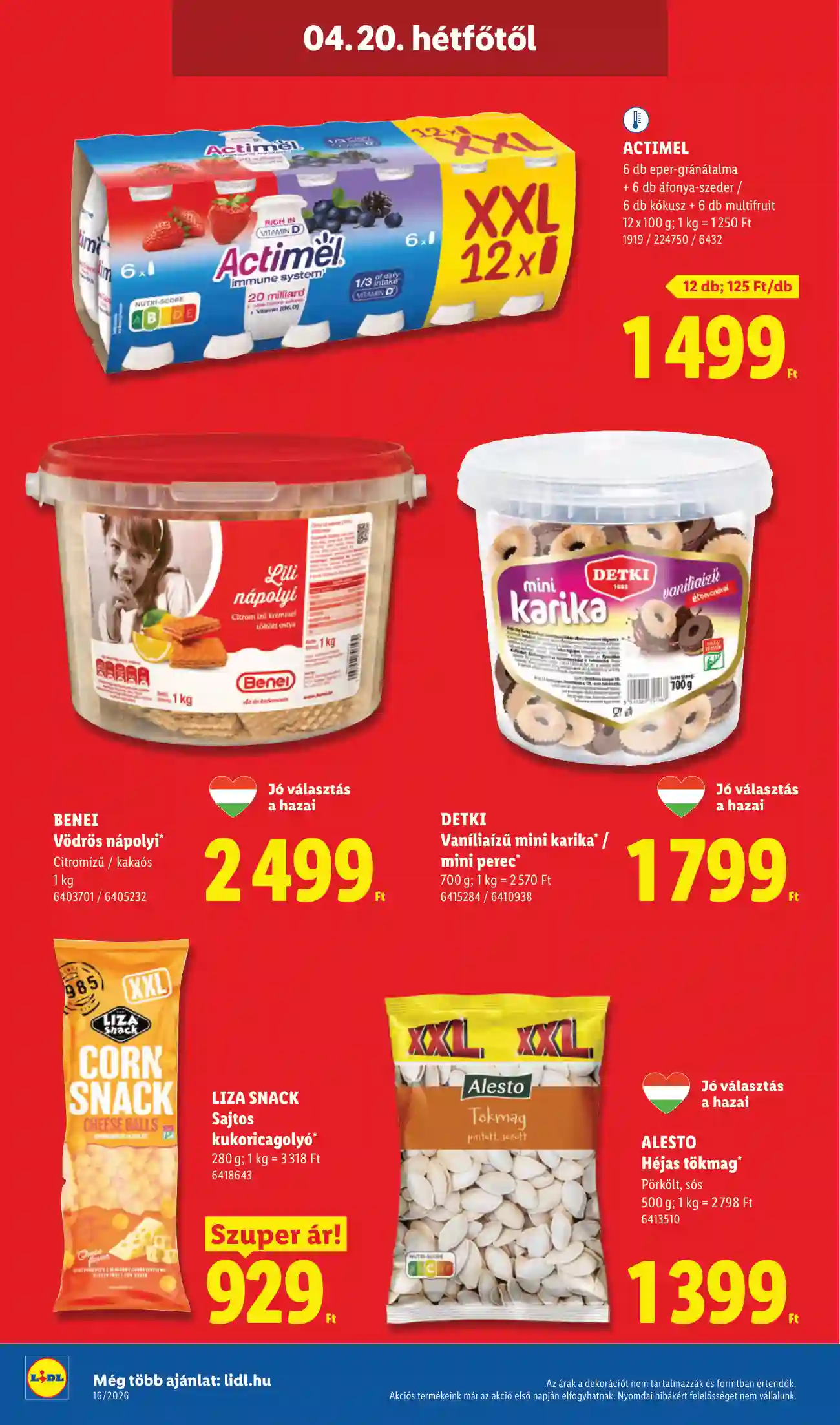Lidl akciós újság 16. hét (Érvényes 04.16-tól) (50 oldal)